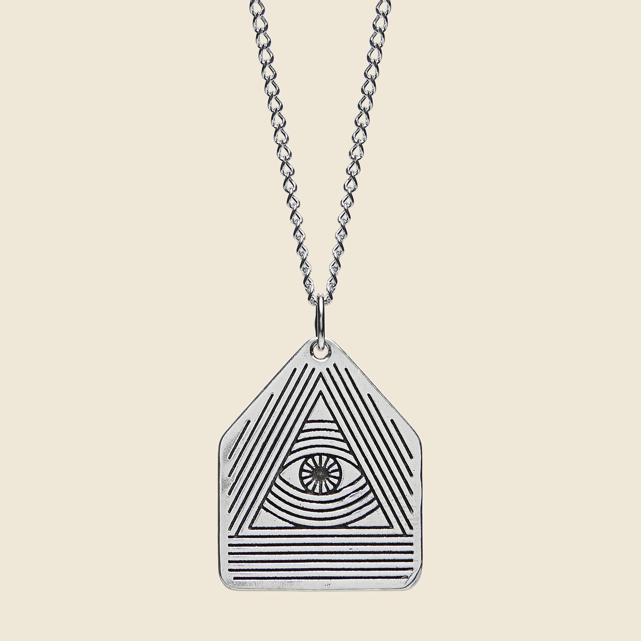 All Seeing Eye Pendant - Silver