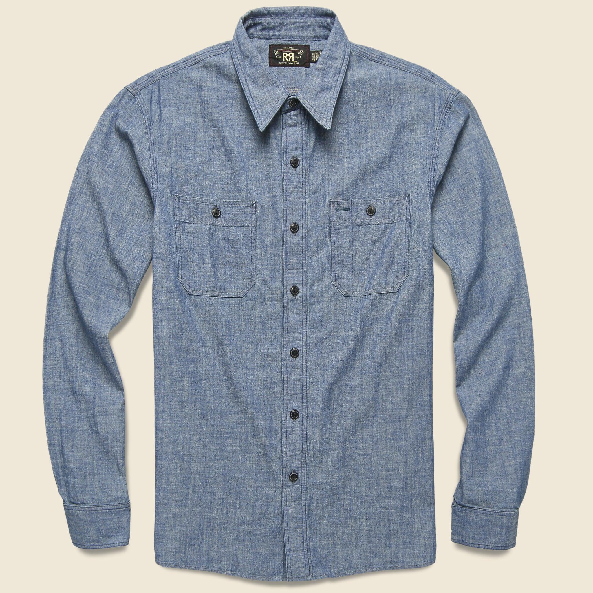 Indigo Chambray Workshirt - Rinse