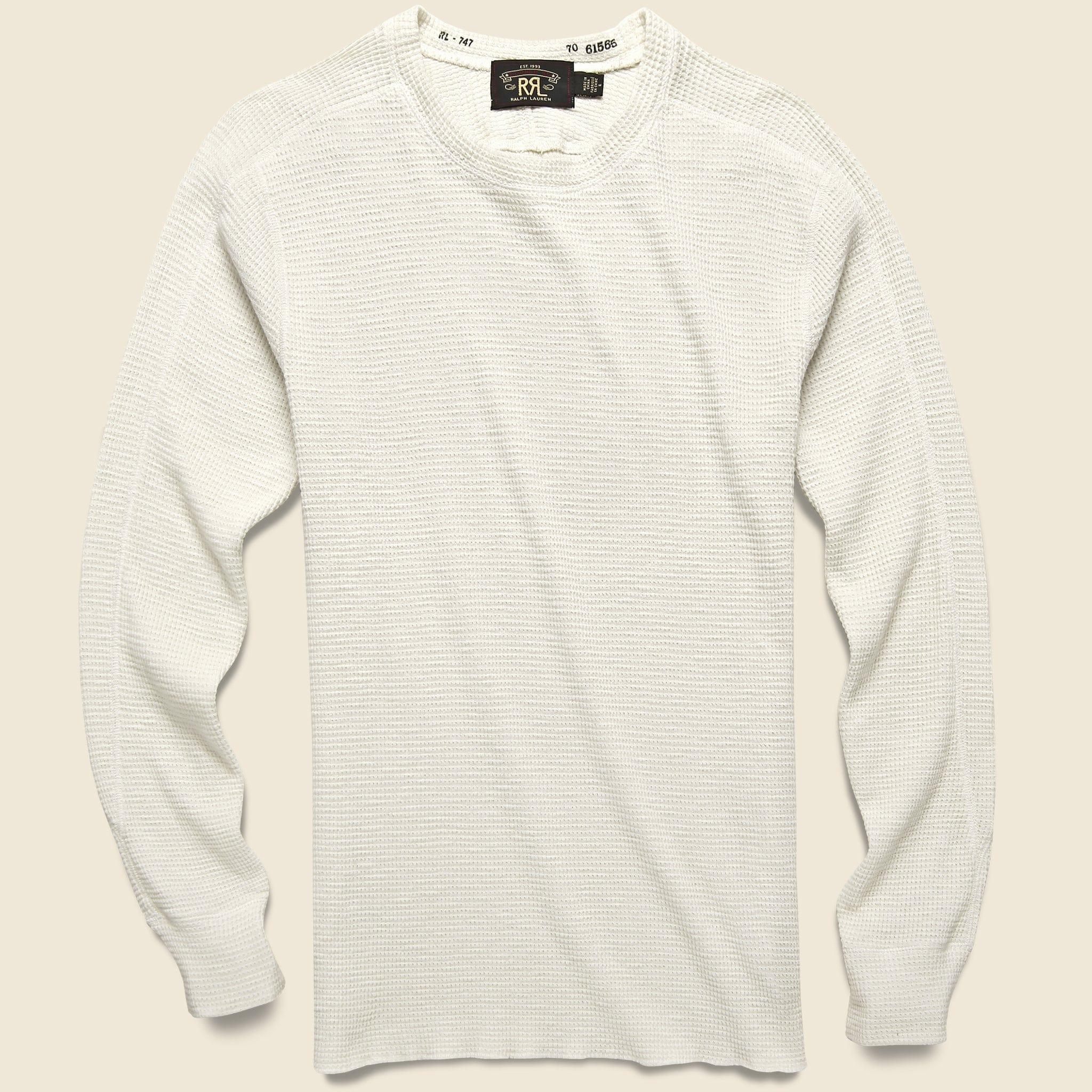 Waffle Crewneck - Paper White