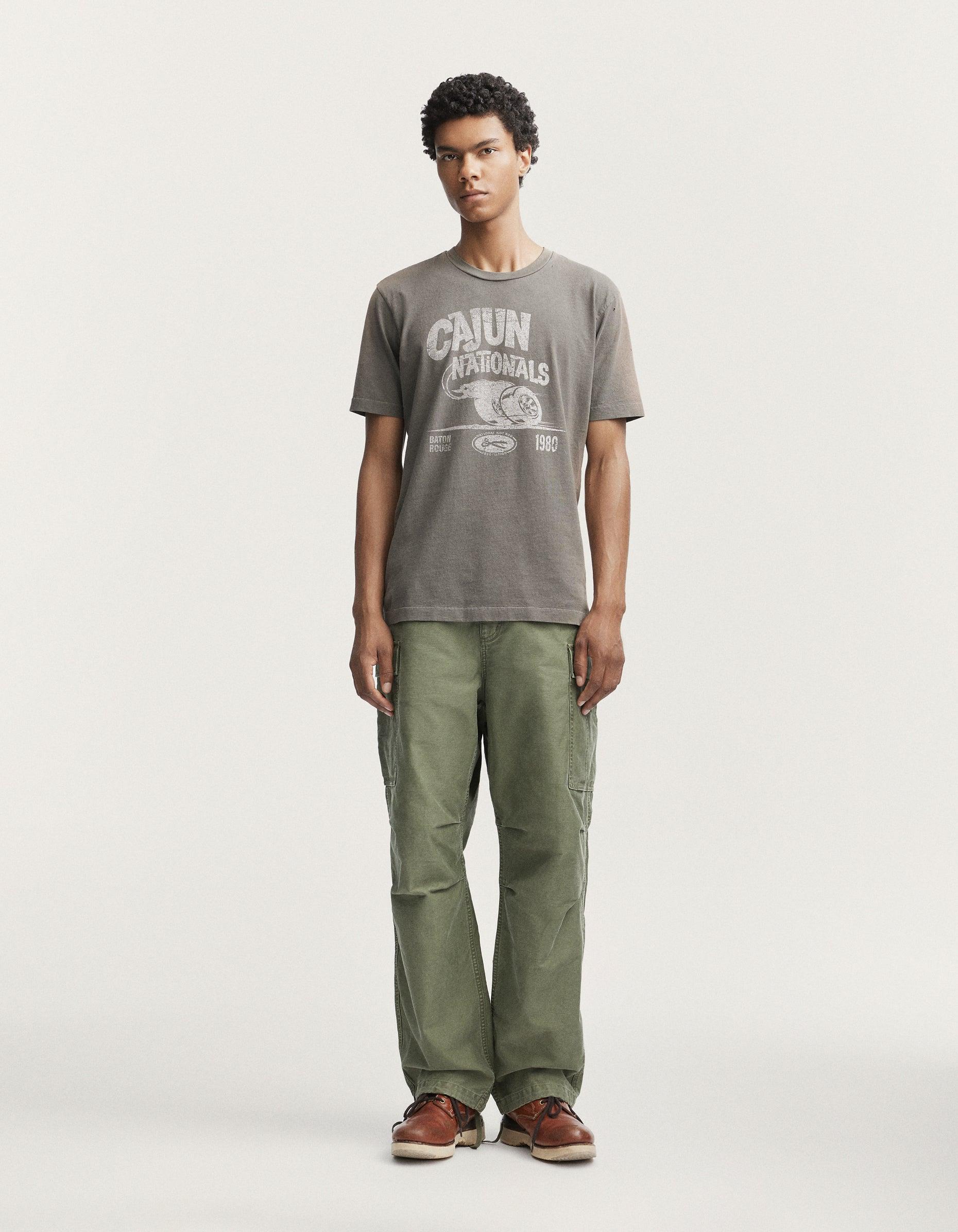Archive Cajun Tee Cotton Jersey 復古手工水洗T恤
