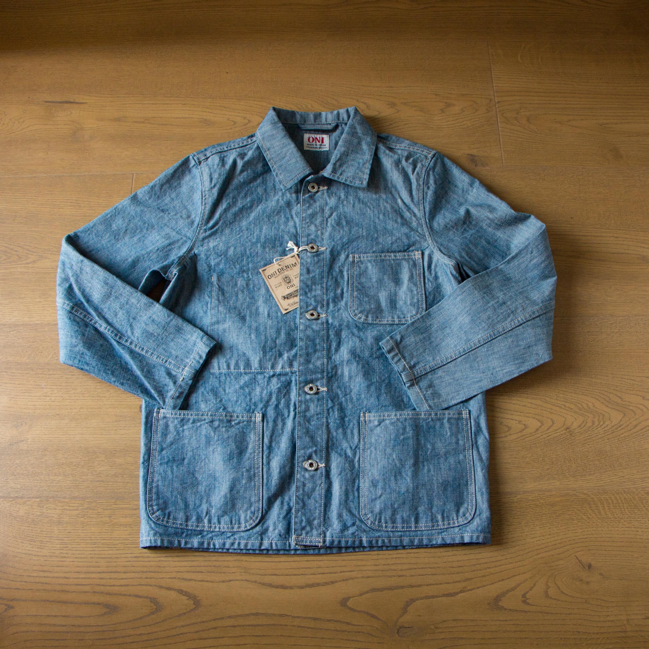 03501-SHVCH Super Heavy Chambray 13oz 超重磅藍染水手布工裝夾克