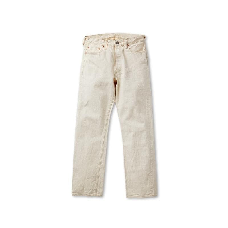 【Fullcount】1108EC Slim Straight Ecru Selvedge 原棉色辛巴威棉修身直筒牛仔褲