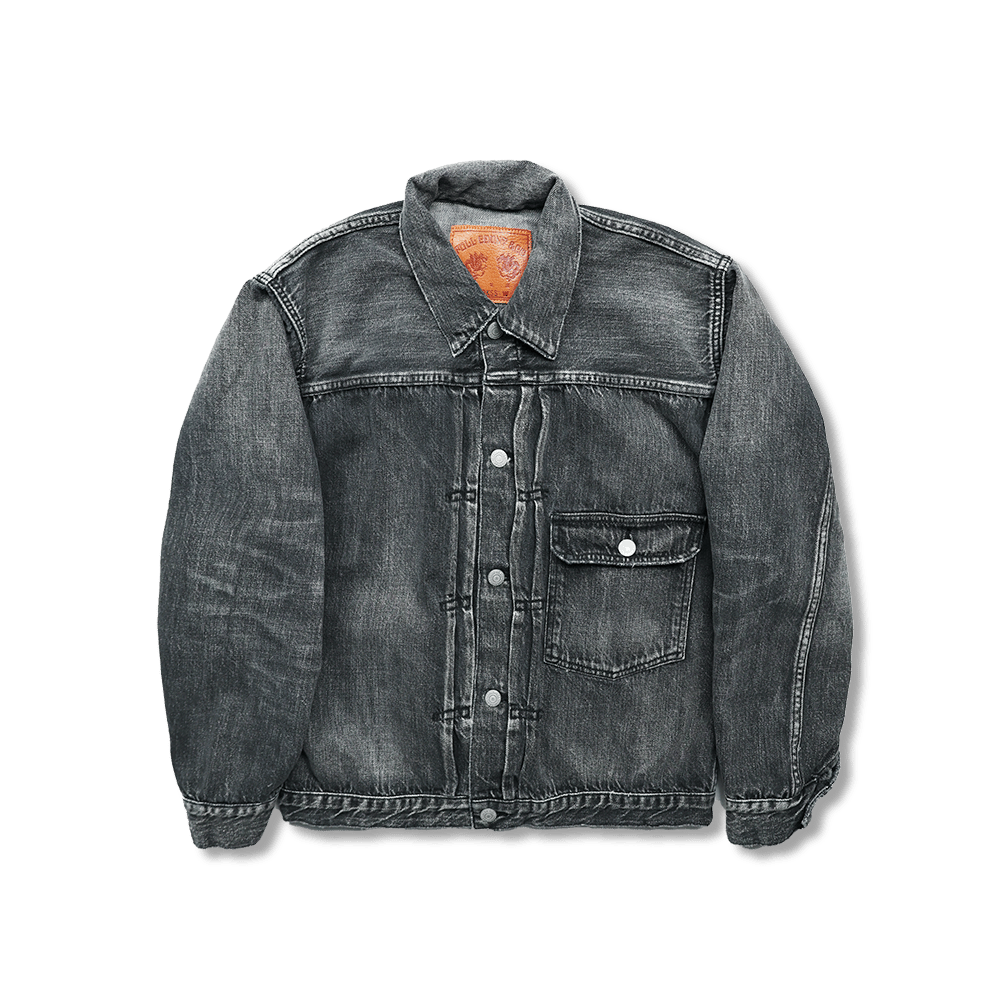 【Fullcount】2107BKSSHW Type 1 Dartford Black Denim Jacket 達特福復古薄款黑水洗一代牛仔外套