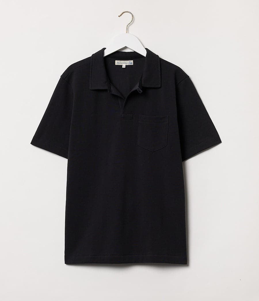 2PKPL Loopwheeled Pikée Short Shirt Charcoal 圓筒織短袖Polo衫炭黑色
