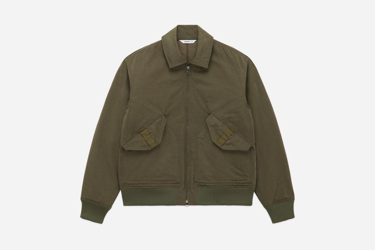 CWU Flight Jacket Olive 水洗綠色簡約飛行夾克