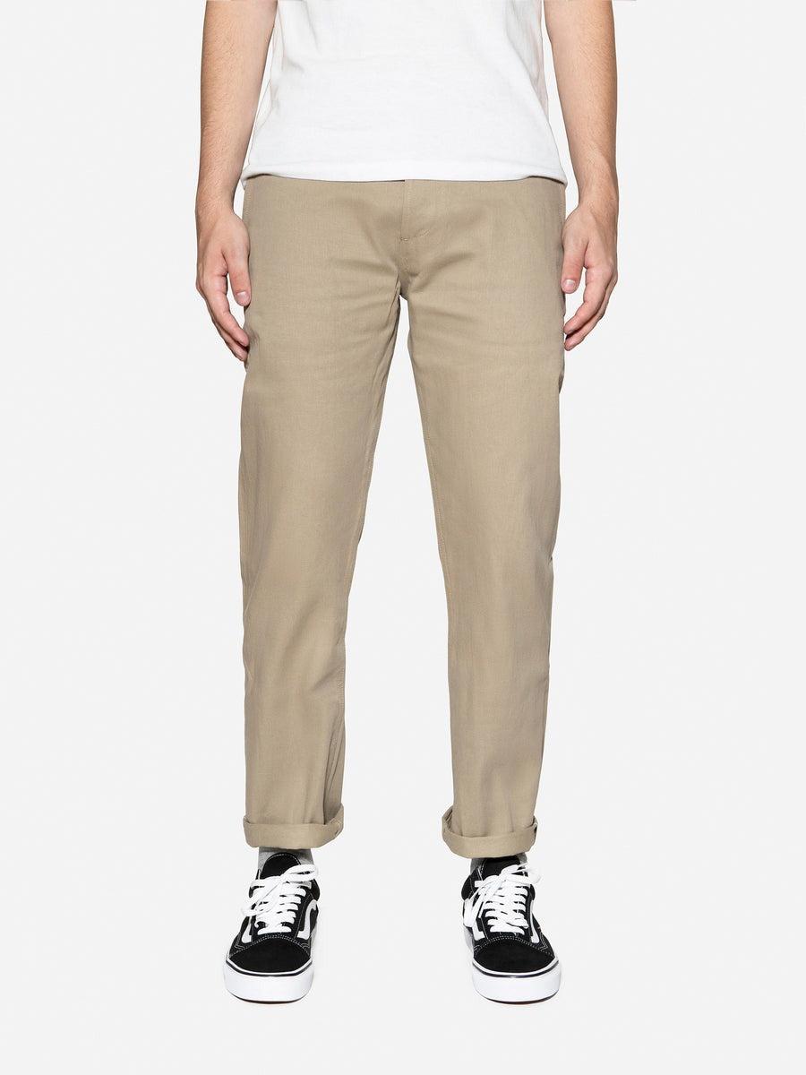 CH⁠-⁠11x Khaki Selvedge Chino 中直筒日本老織機布邊赤耳卡其褲