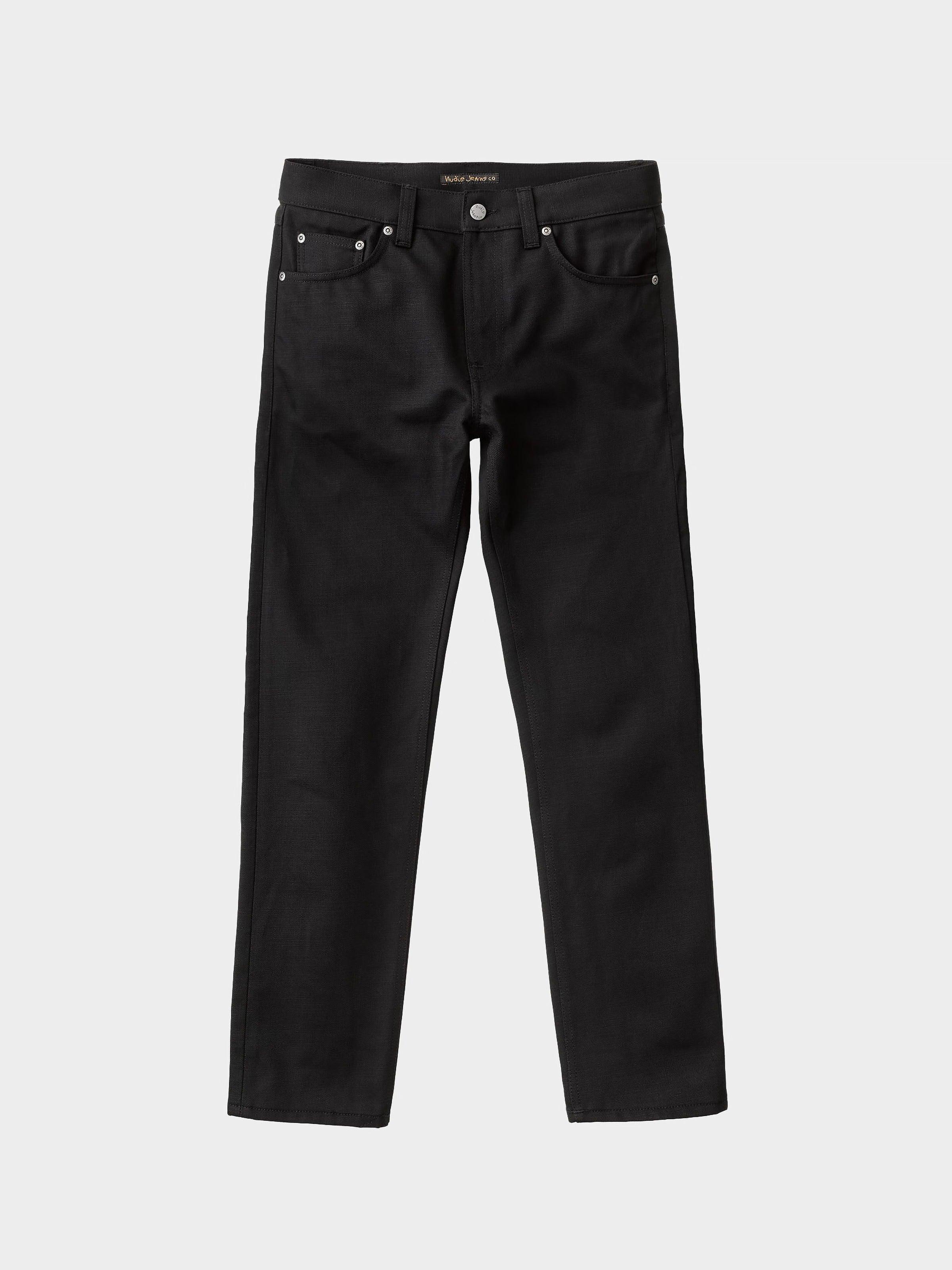 Gritty Jackson Dry Black YD 12.5 oz 復刻中腰直筒牛仔褲