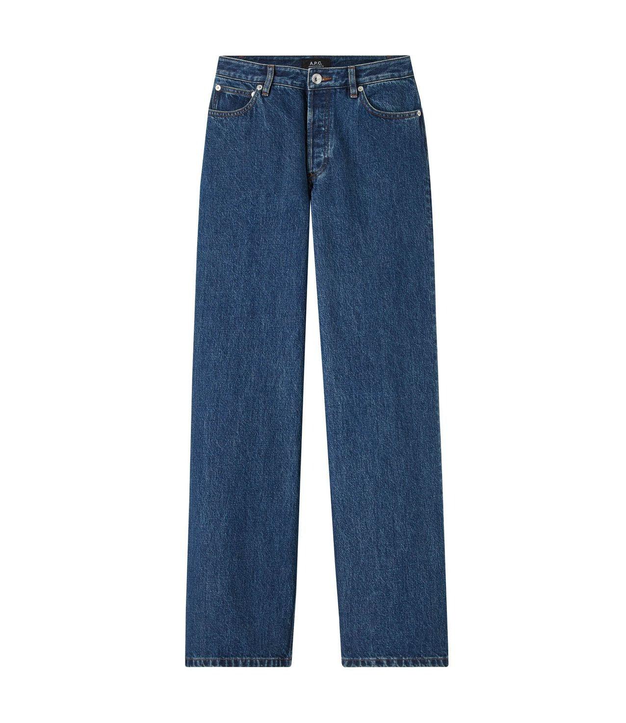 Womens ELISABETH Jeans Mid Blue 女版中藍水洗直筒牛仔褲