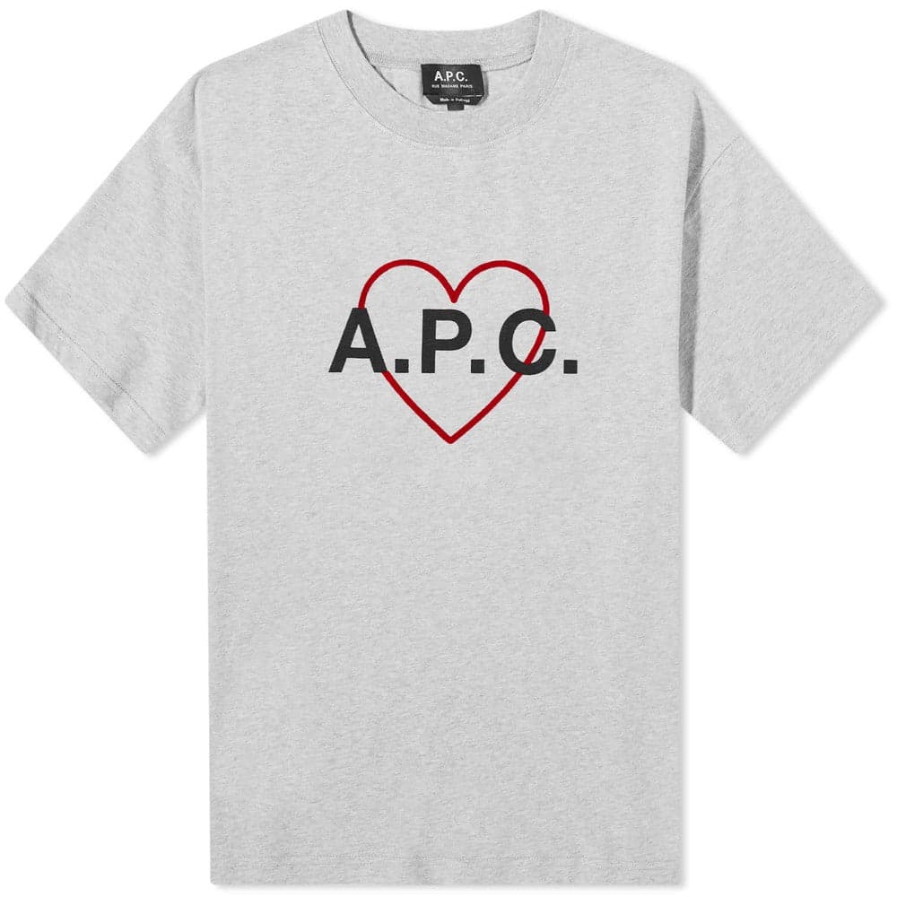 T-shirt Billy Heather Grey APC情侶特別款短T灰色