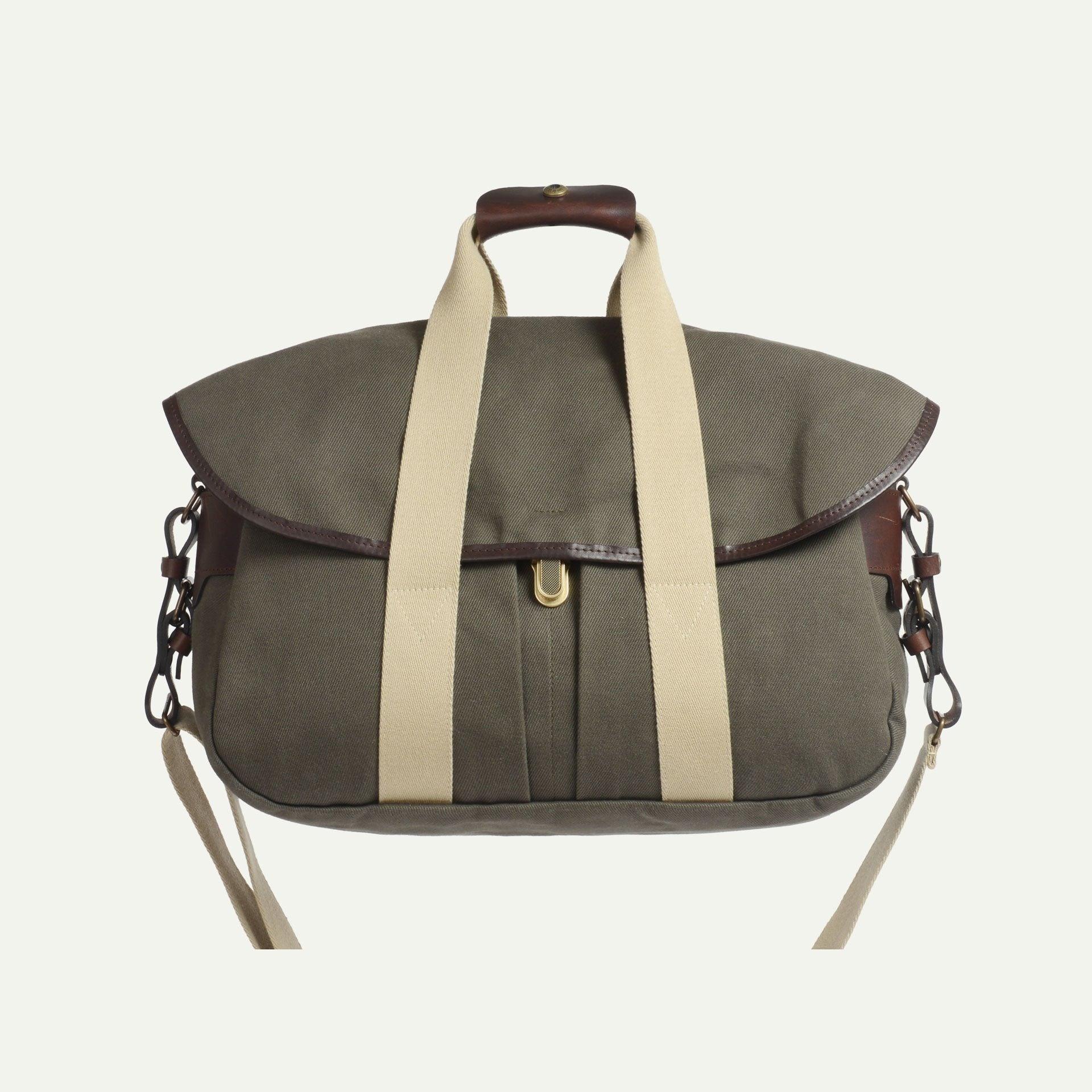 Business Musette Bag Khaki BM 莫賽復古綠帆布商務包