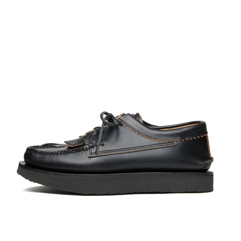 Blucher Rocker with Kiltie Black Chromexcel 茶芯黑色流蘇莫卡辛帆船鞋