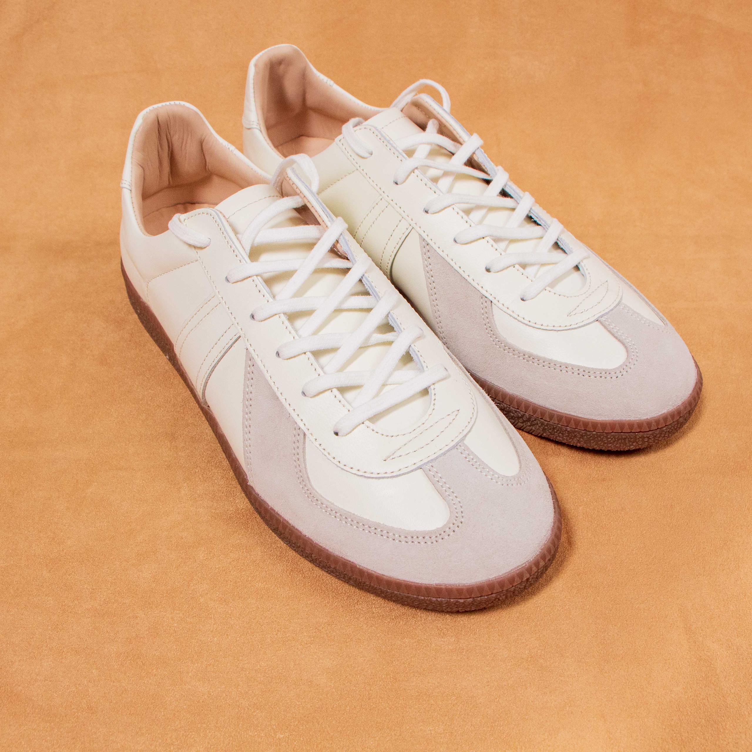 Frankfurt White Grey Horsehide 德國訓練鞋白灰色姬路馬皮