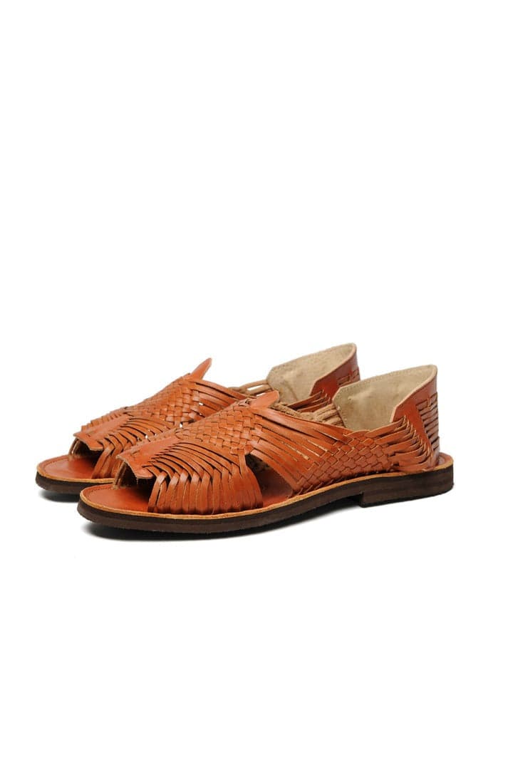 GDL Red Brown Sandals 紅棕色墨西哥手工編織露趾涼鞋