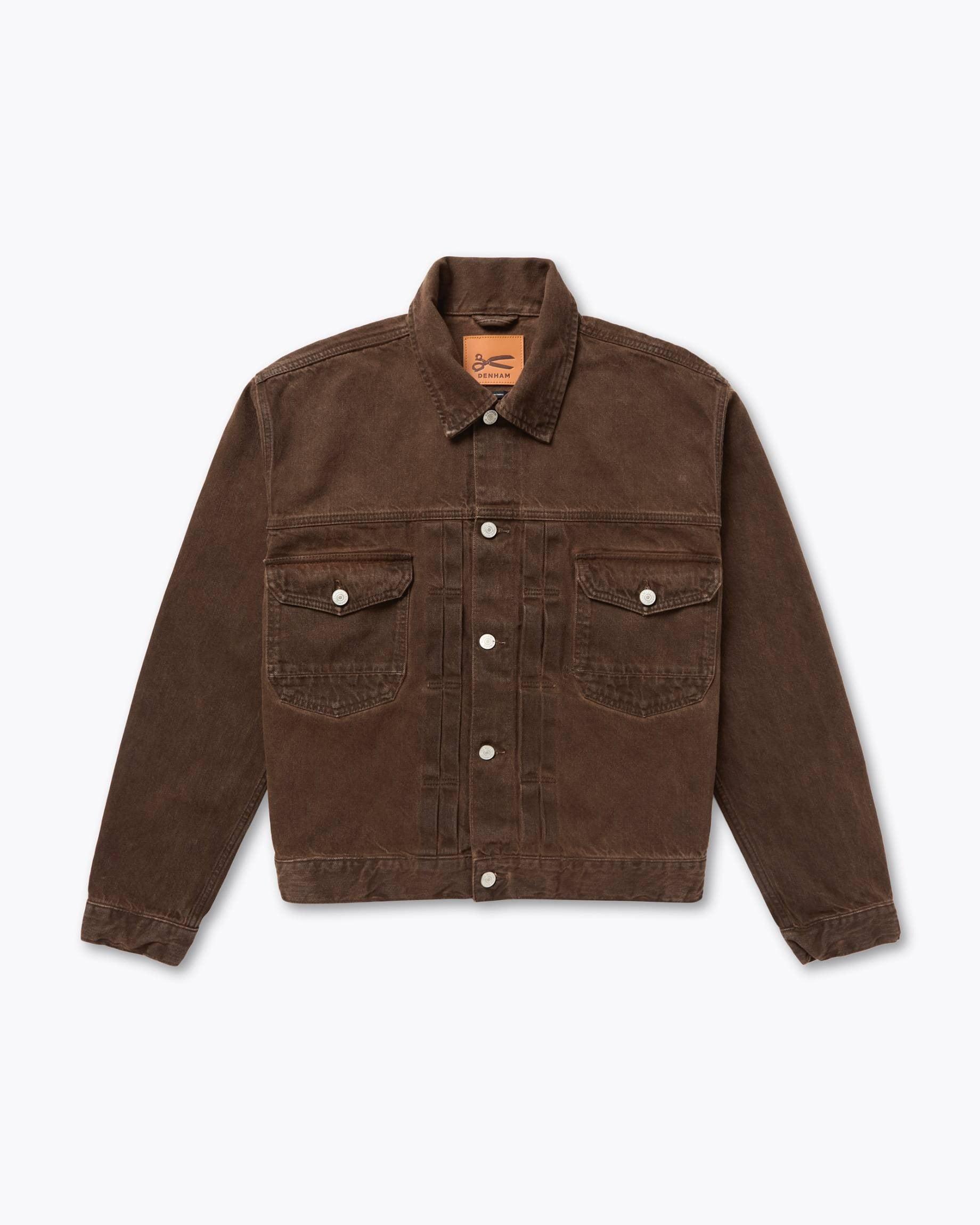Chester Jacket River 咖啡色復古丹寧二代外套