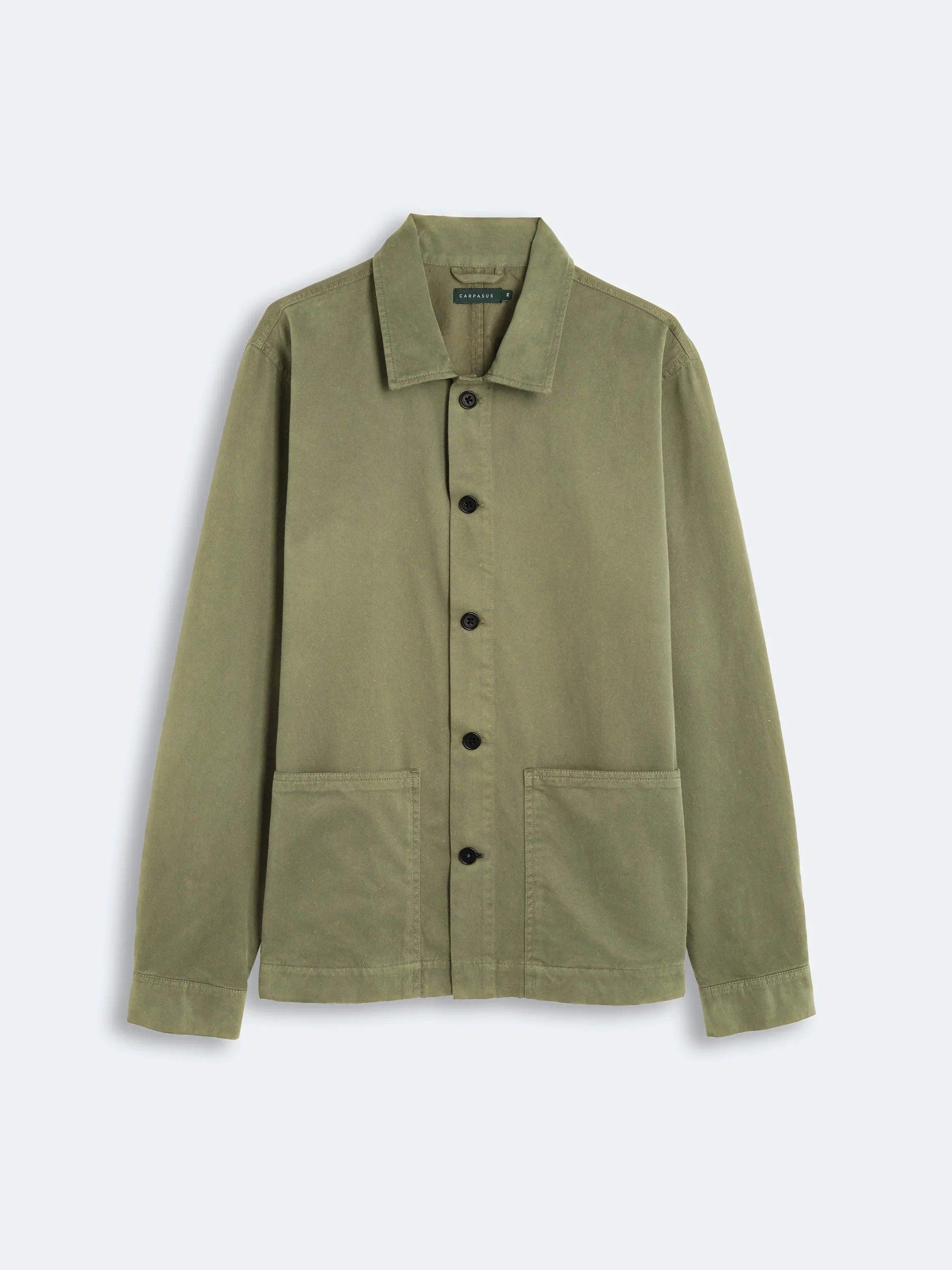 Overshirt Abaca - Olive 淺綠色蕉麻纖維襯衫外套