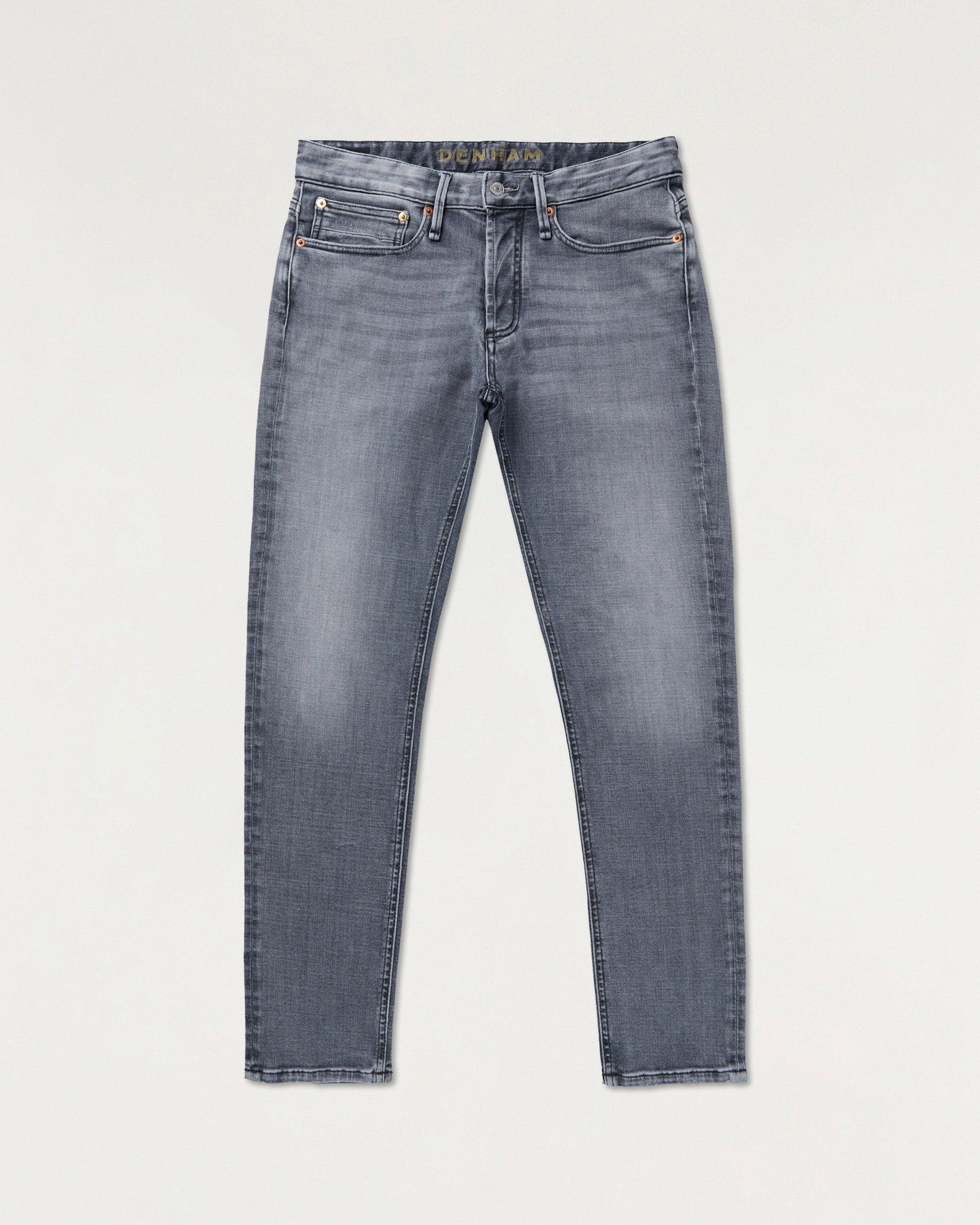 Razor Candiani Left Hand Grey Wash 左斜紋義布淺灰水洗小直筒牛仔褲