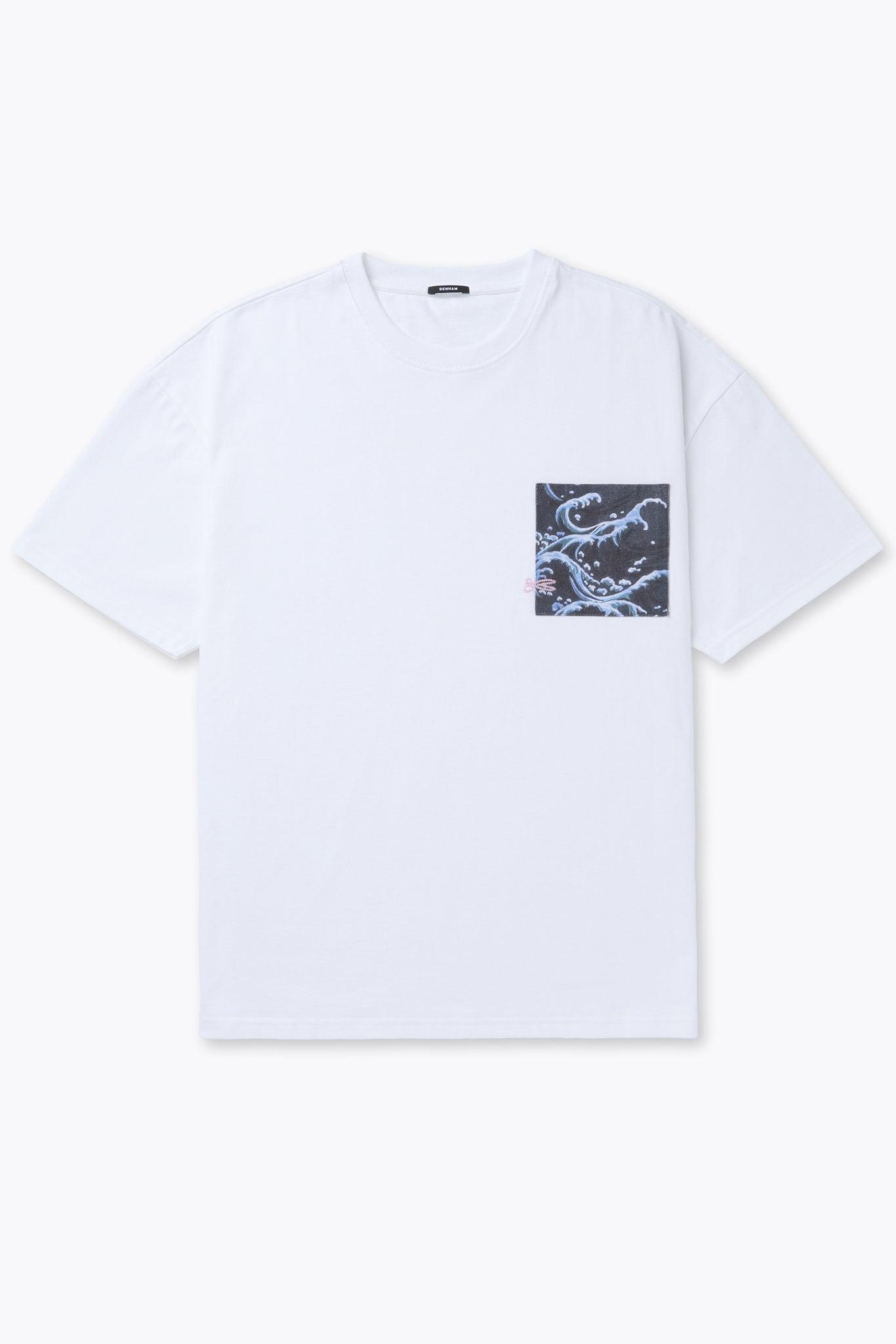 WAVE TEE 海浪浮世繪重磅寬鬆版口袋Tee