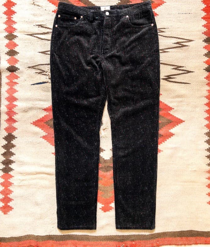 Donegal Corduroy Five Pocket Pants - Night Sky 夜黑棕多尼戈爾燈心絨直筒長褲