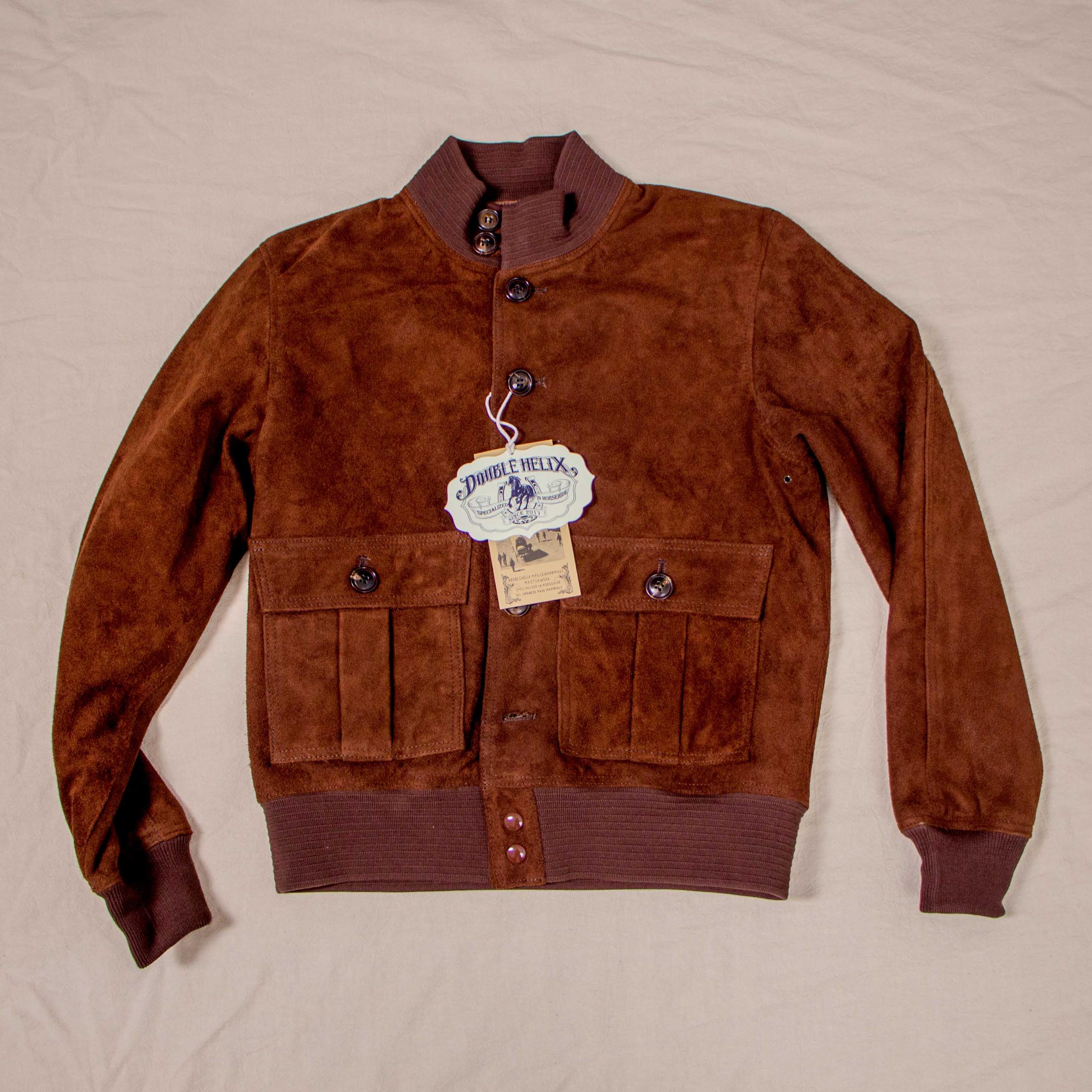 Huntsman Dark Brown Suede A-1 防潑水馬麂皮飛行夾克