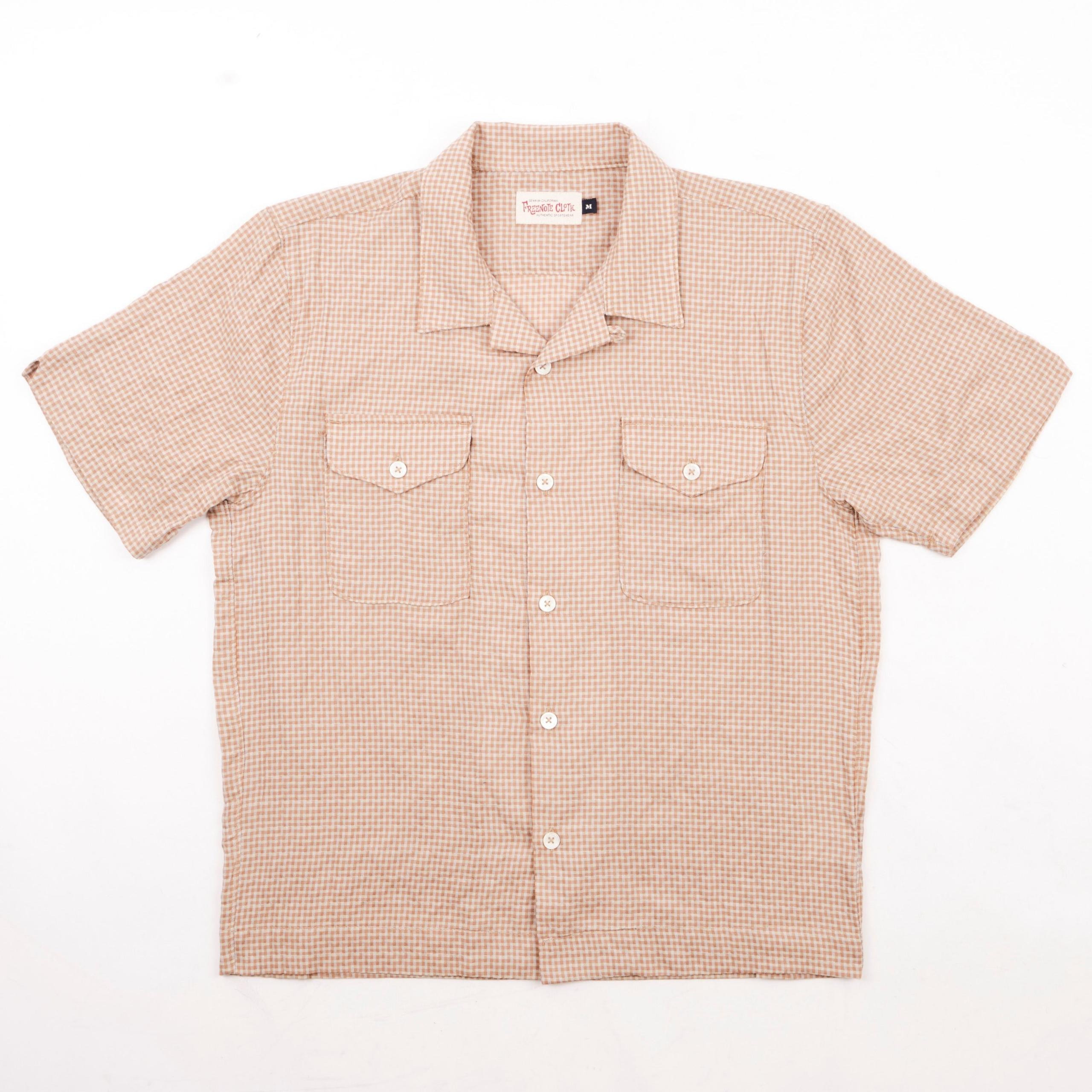 Jove Double Pocket Gingham 格子布雙口袋開領短袖襯衫