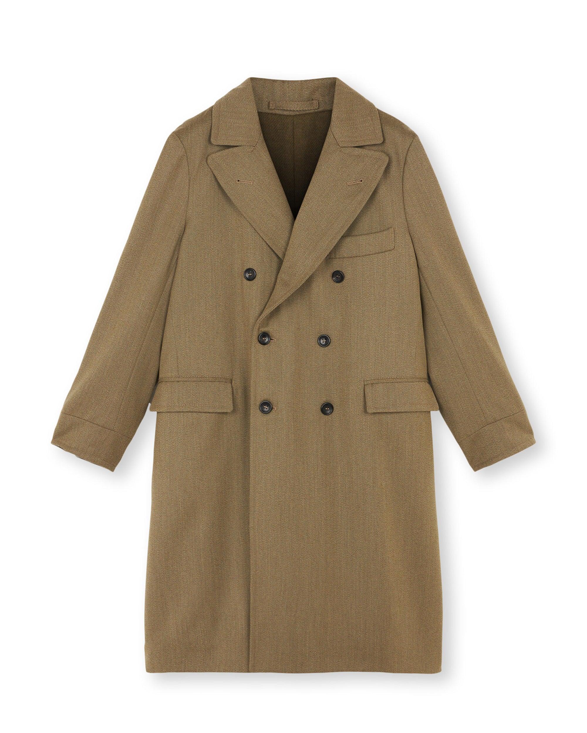 SER WILLIAM LS001 GRE COAT 羊毛混紡軍風大衣