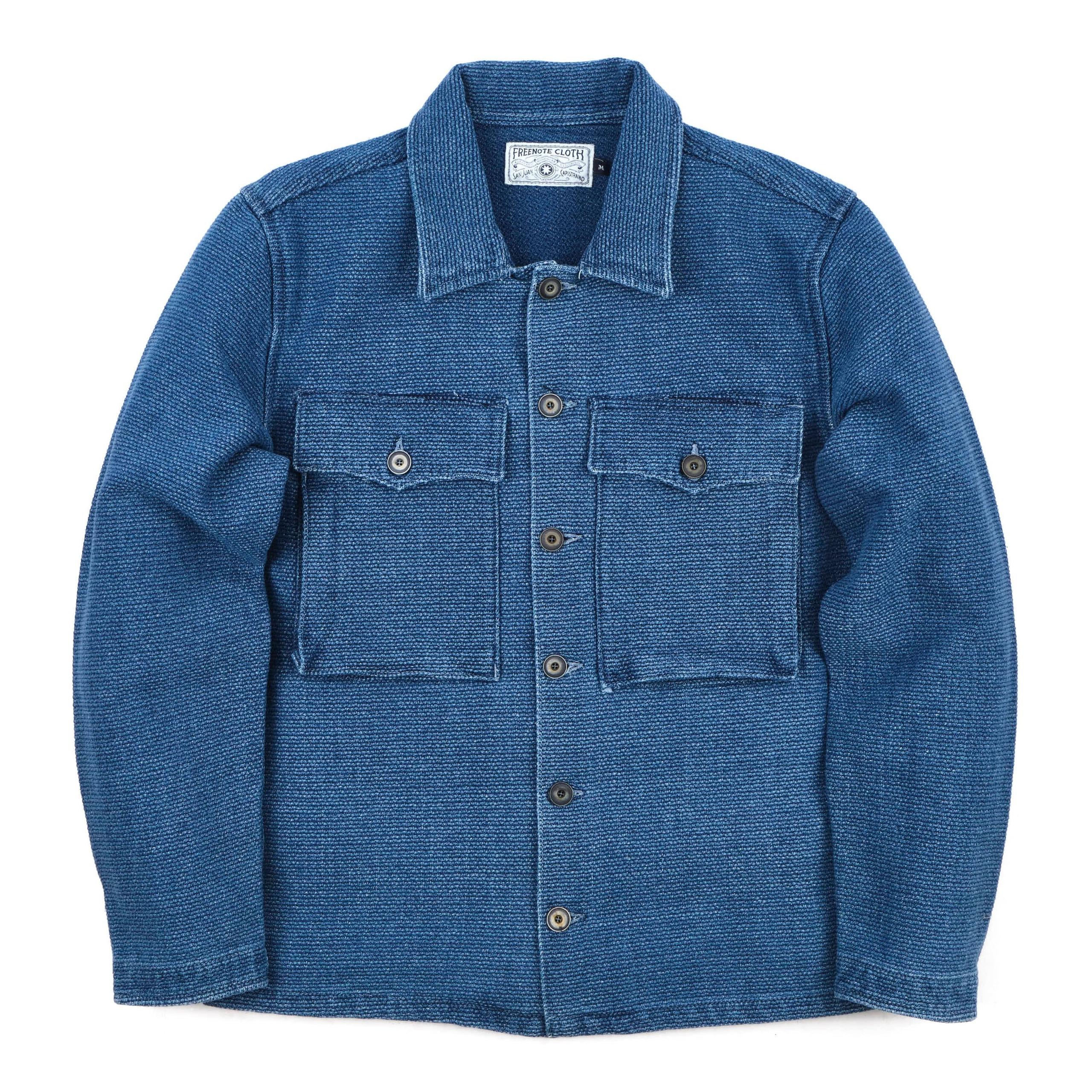Midway Indigo Sashiko Two Year Wash 復古色靛藍刺仔中途島軍裝襯衫