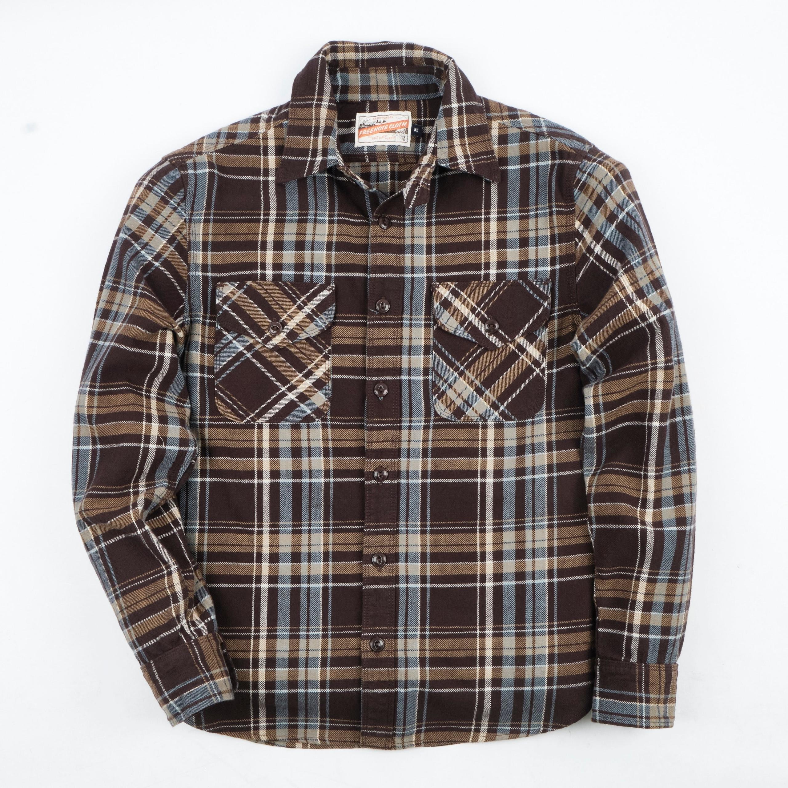 Wells Bark Plaid 橡樹咖格紋法蘭絨襯衫
