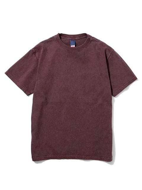 GOST-701 SS CREW T-SHIRTS 5.5oz P-Bordeaux 顏料染圓筒織酒紅色素T