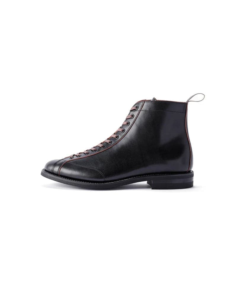 Henry Boxing Boots Vintage Teacore Calf Black 拳擊手靴猴靴油染黑茶芯小牛皮