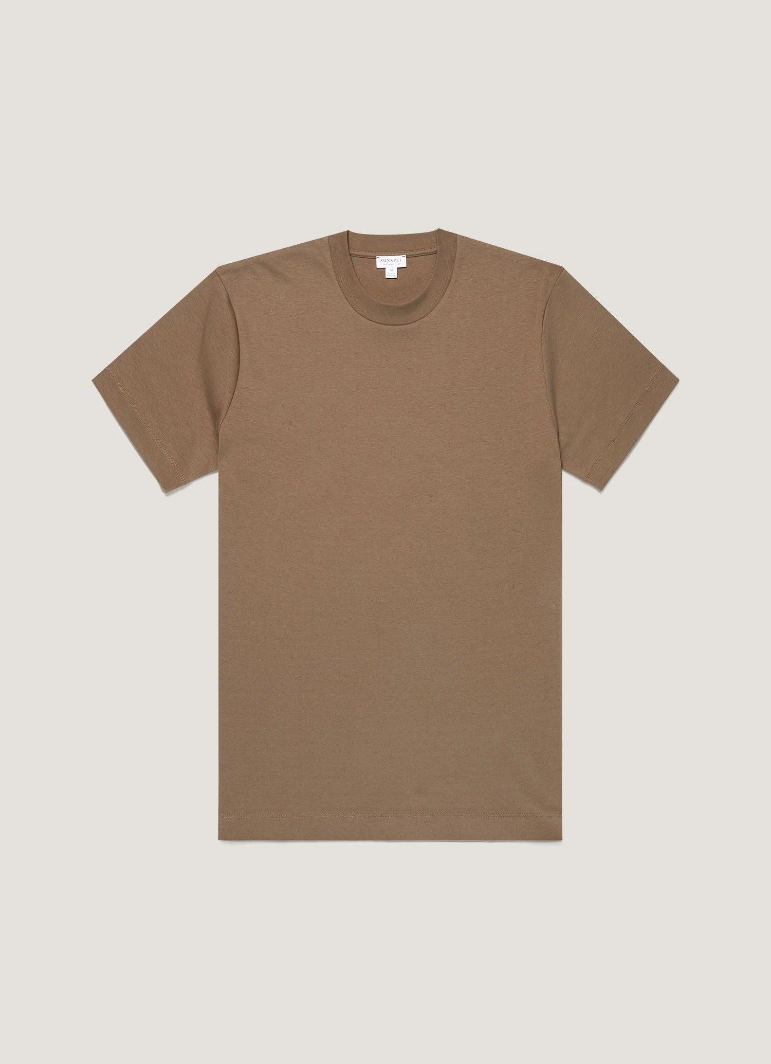Relaxed Fit Heavyweight T‑shirt Dark Cedar 雪松色匹馬棉寬領圓領Tee