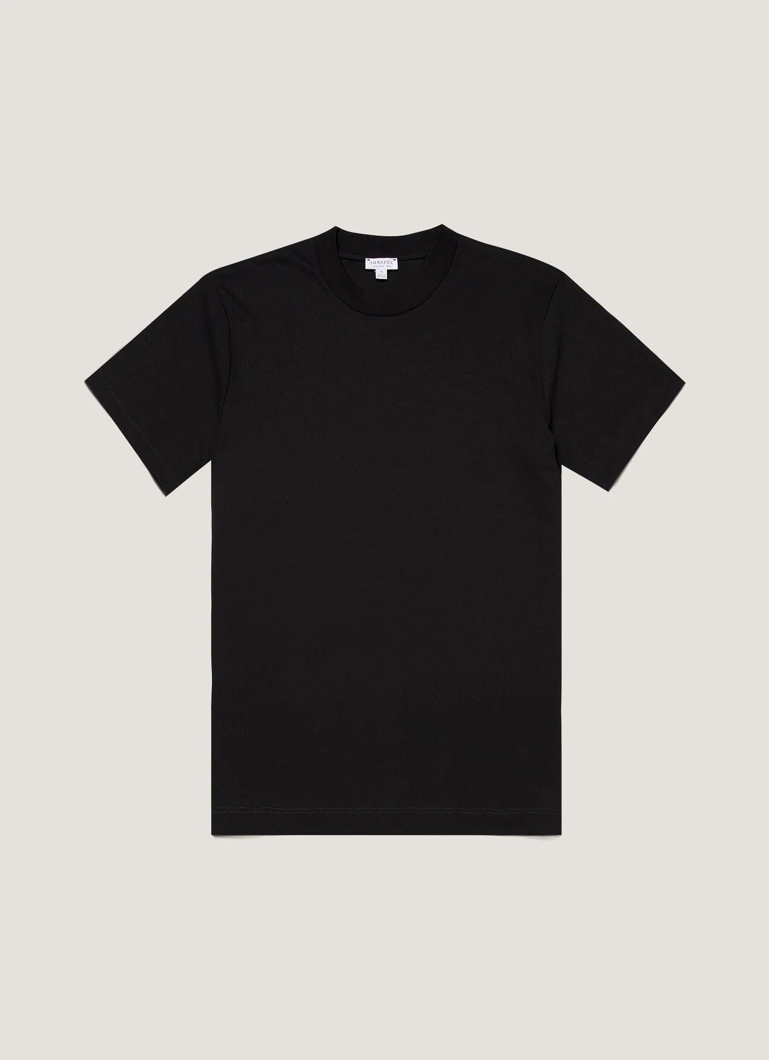 Relaxed Fit Heavyweight T‑shirt Black 黑色匹馬棉寬領圓領Tee