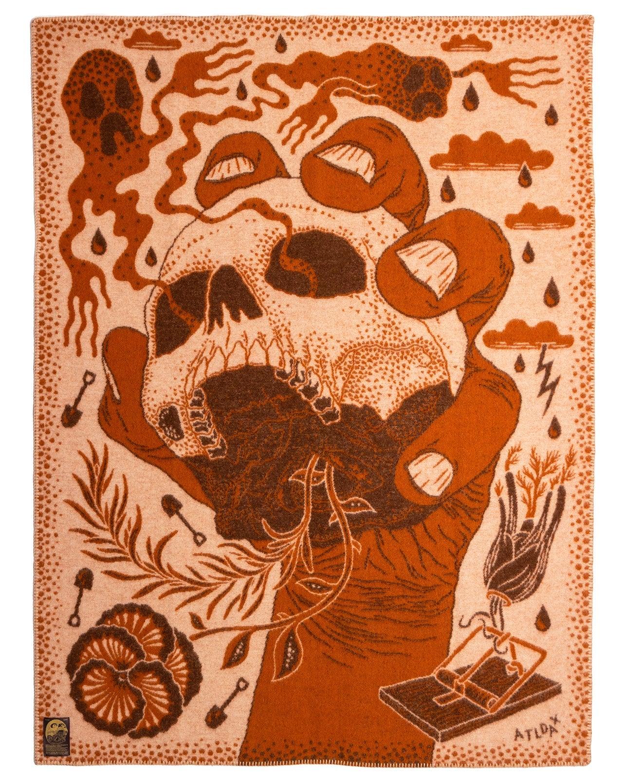 Indigofera x Björn Atldax Wool Blanket Yorick 約里克頭骨