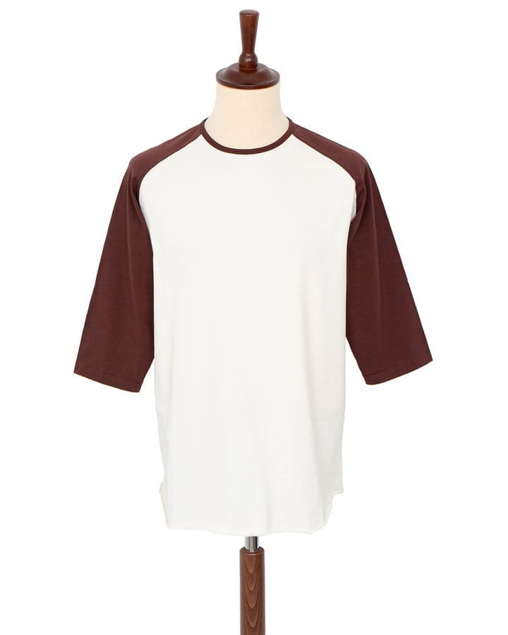 Leon Raglan Sweater Cocatoo / Sassafras 頂級匹馬棉拉格蘭五分拚色長袖