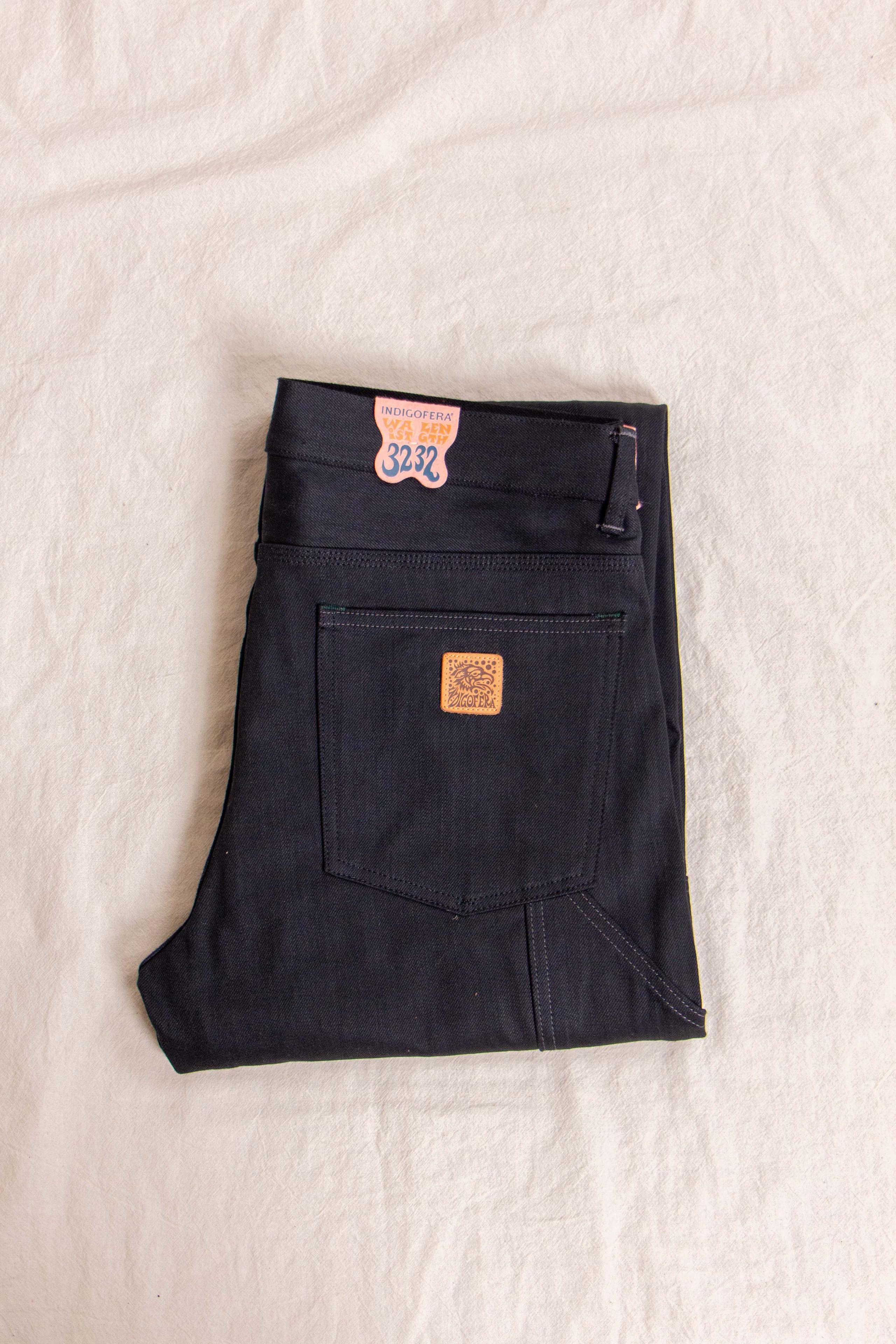 Wendell Gunpowder Sootblack Work Pants 火藥染煤煙黑赤耳雙膝蓋直筒工裝褲
