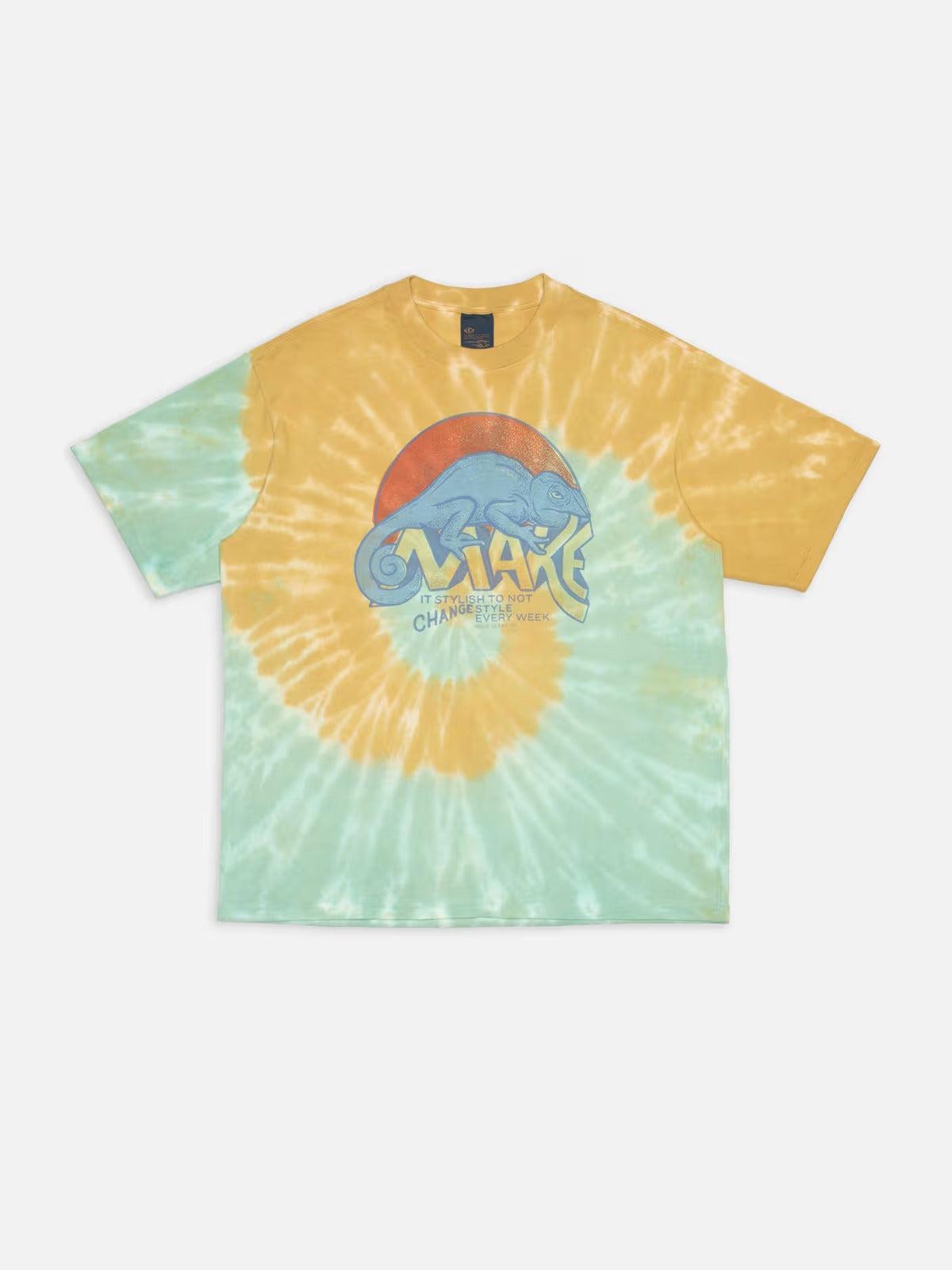 Koffe T-Shirt Chameleon Turquoise 變色龍圖Tee