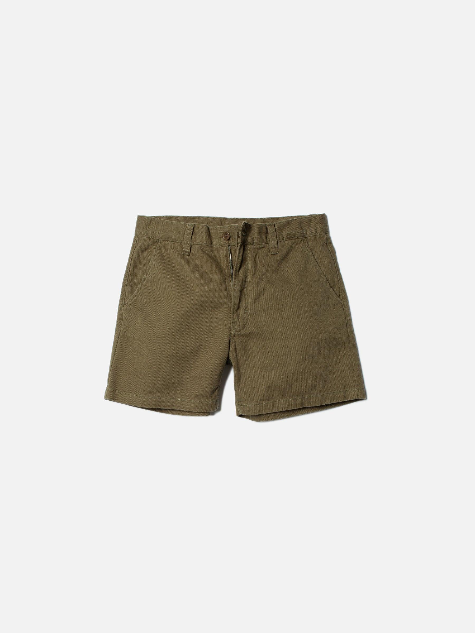 Luke Worker Shorts Twill Green 有機棉斜紋布工裝短褲