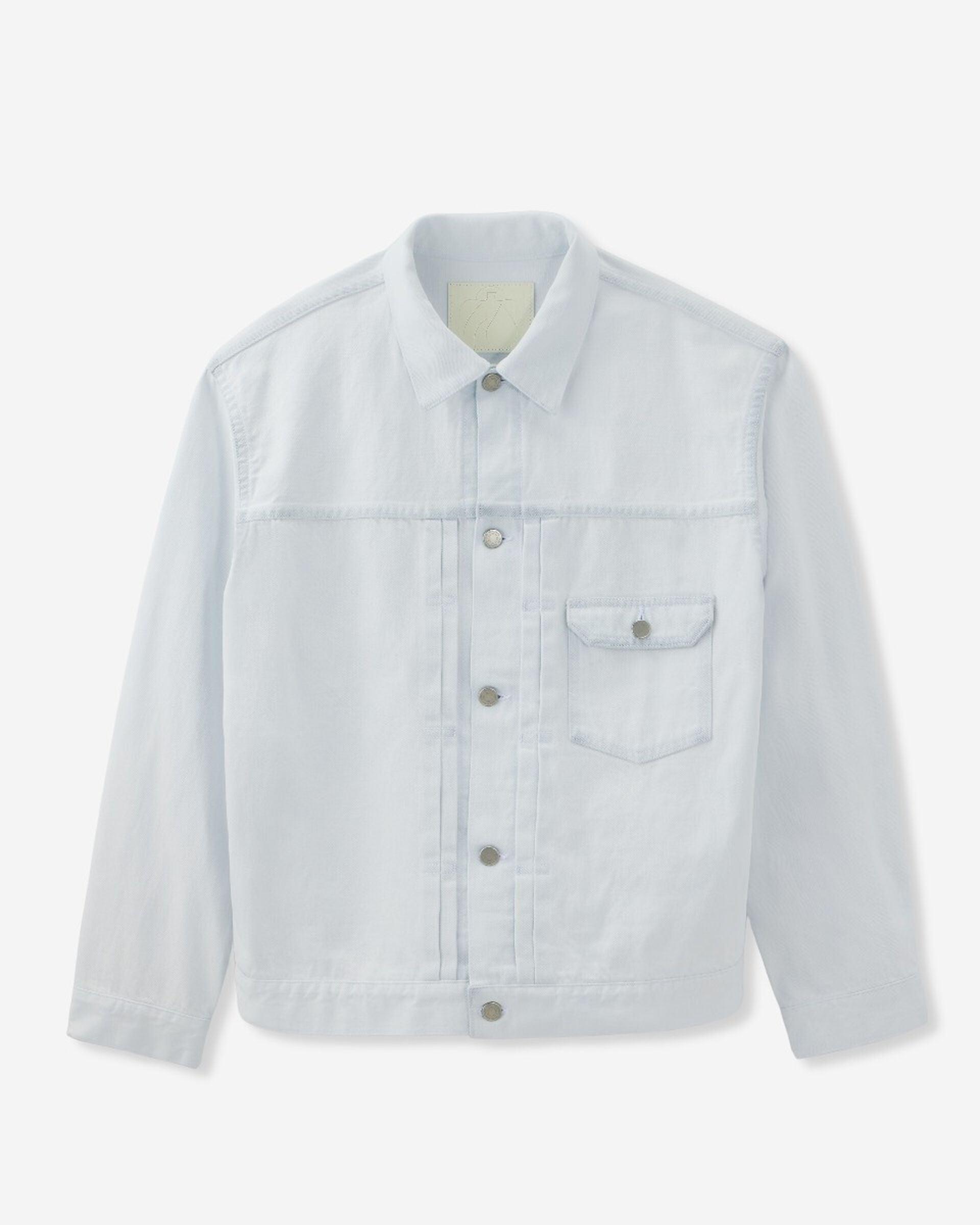 #001 DENIM JACKET HIGH FADE BLUE 一代極淺藍辛巴威棉牛仔外套