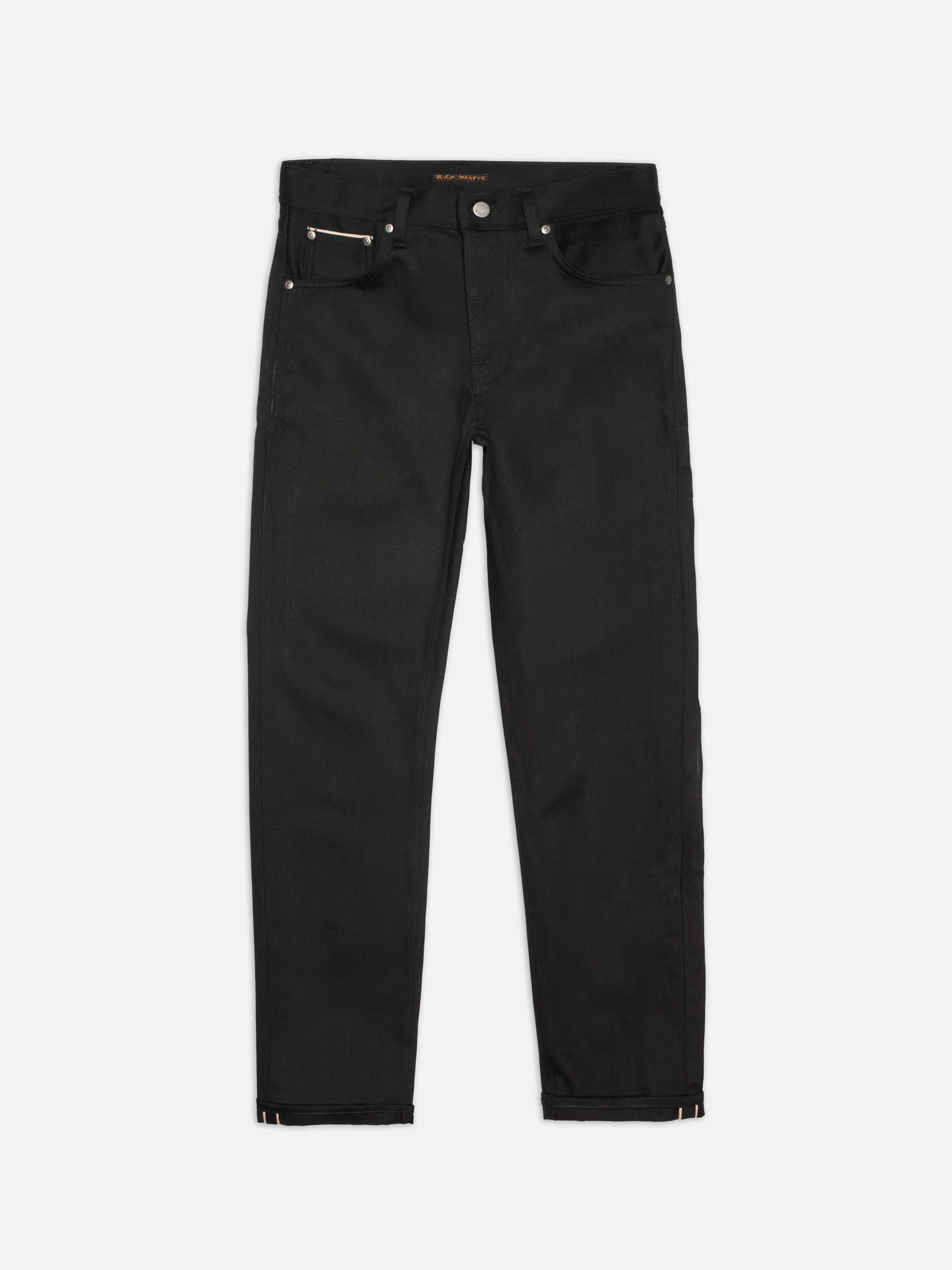 Solid Ollie Dry Black Selvage 赤耳黑布邊中小直筒牛仔褲