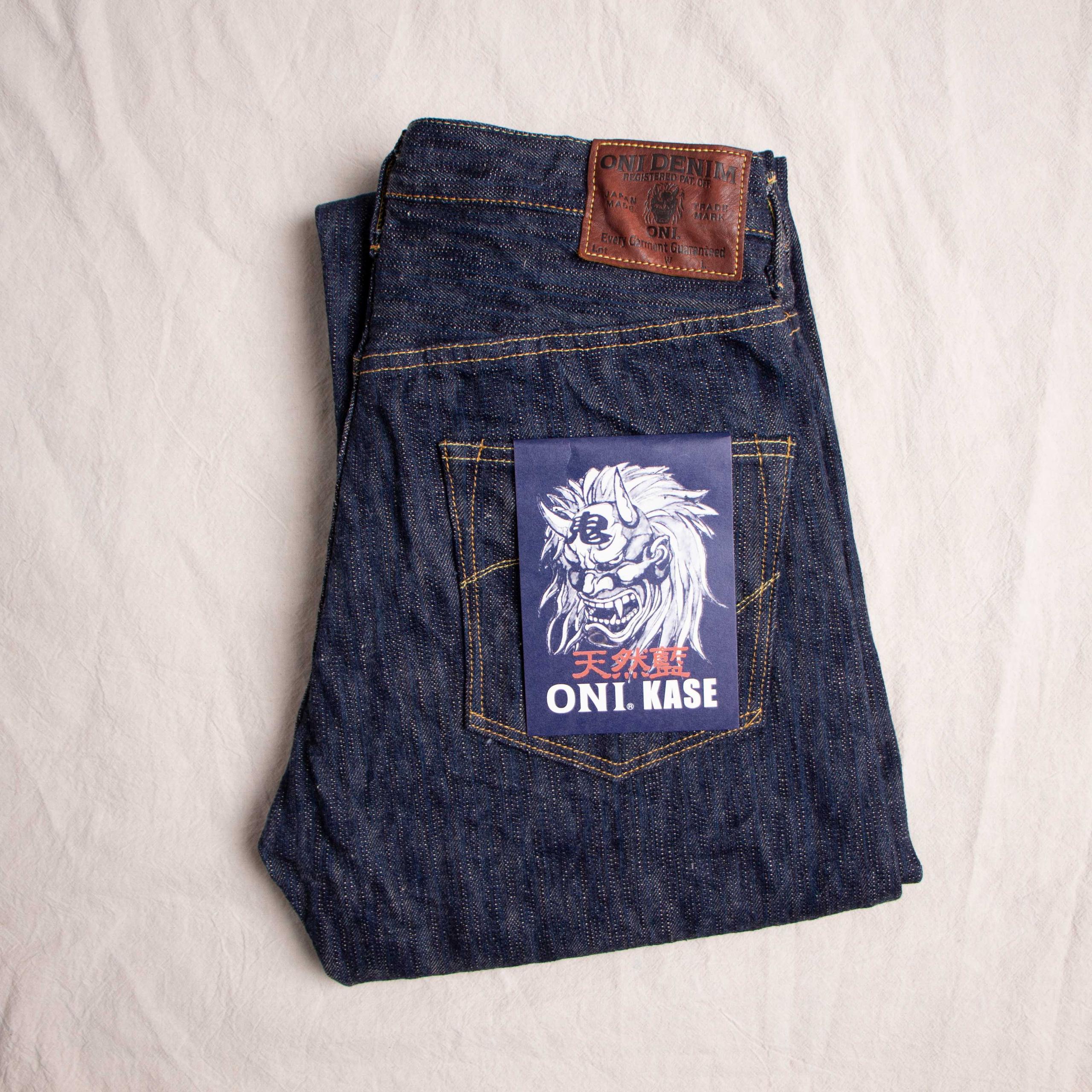 200-Kase Natural Indigo 鬼枷天然藍染寬直筒牛仔褲