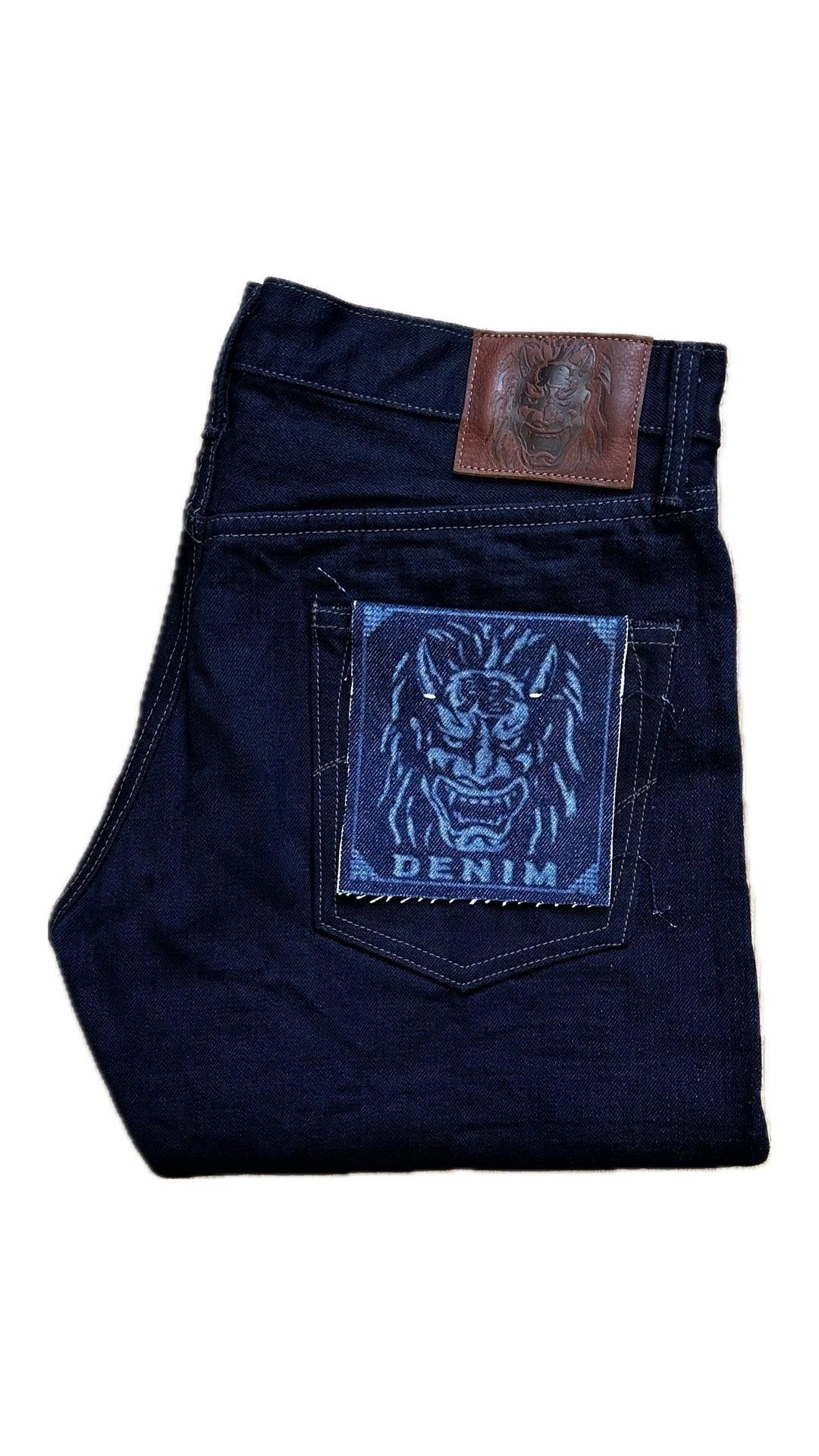 246-14BLK Indigo x Black 14oz Low Tension Neat Straight G3初代鬼秘雙染修身直筒牛仔褲