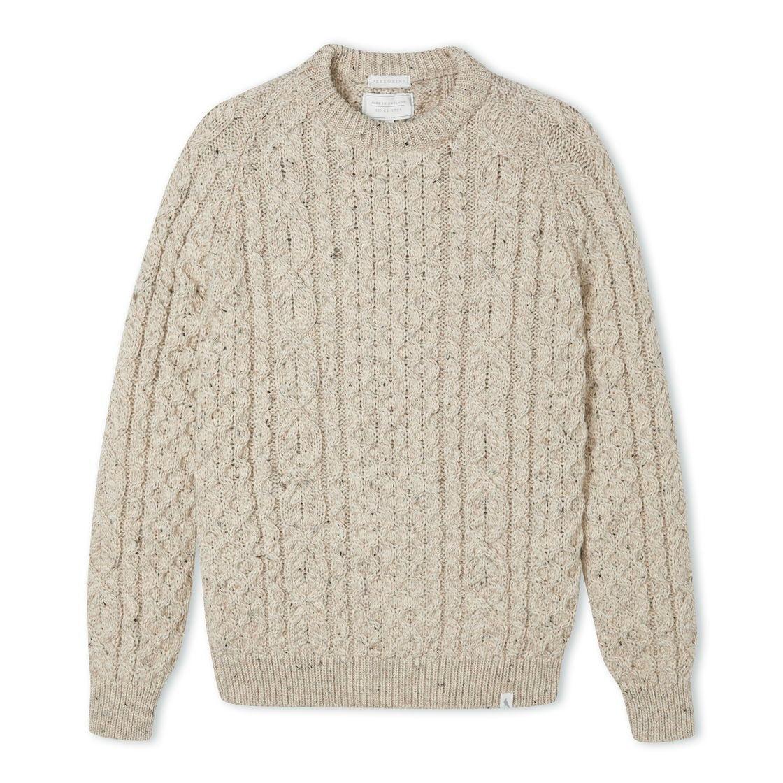 Hudson Aran Sweater Skiddaw 稻桿色英國羊毛阿蘭毛衣