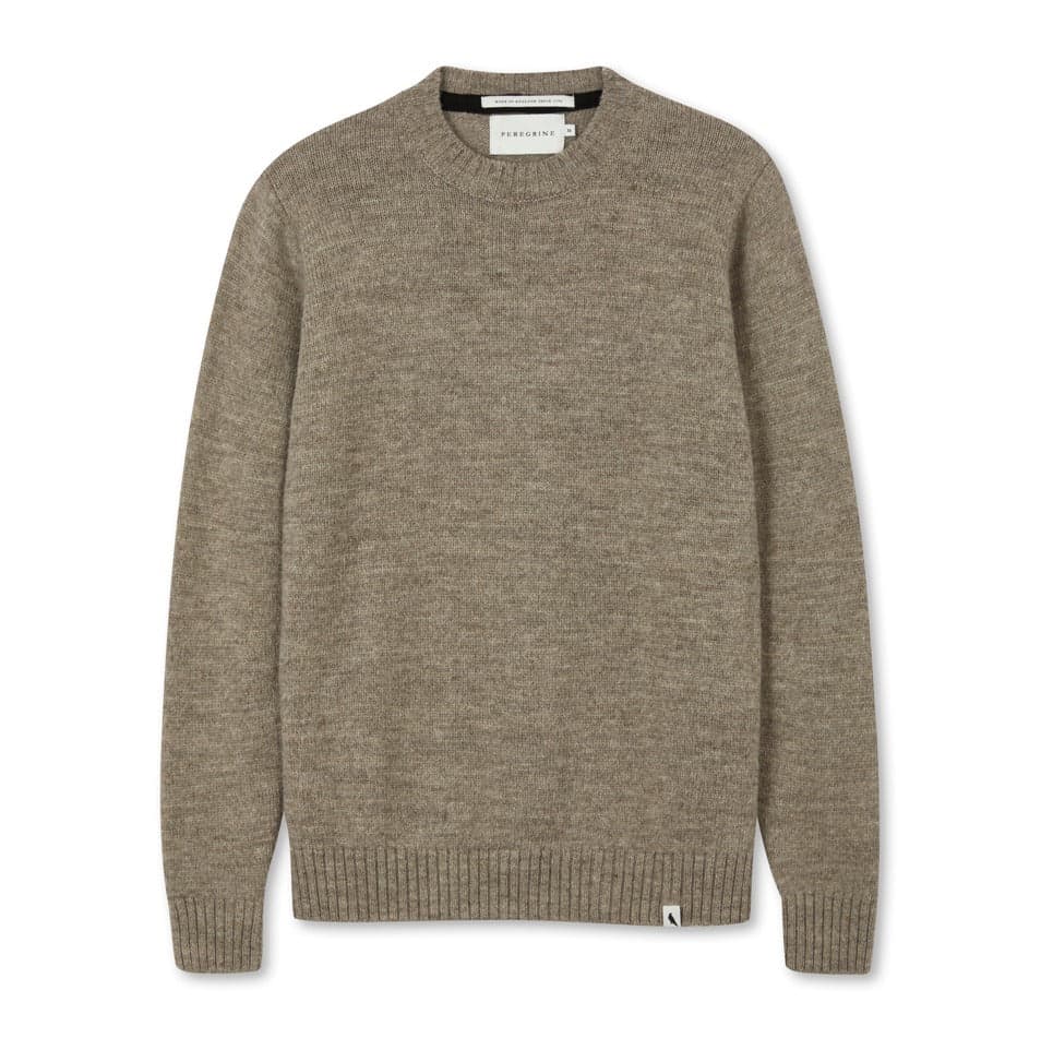 Makers Crew Jumper Oak 橡木色洗美麗諾圓領毛衣