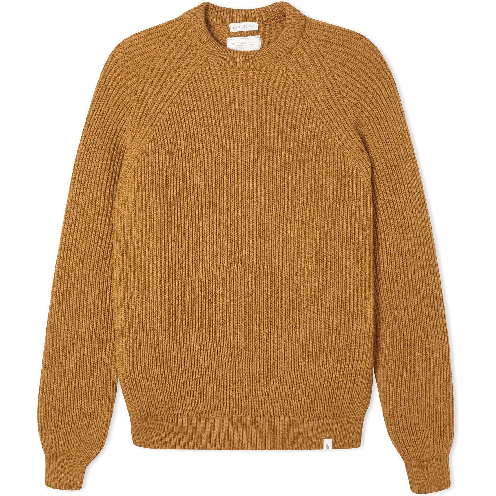 Merino Wool Ford Crew Neck Jumper Wheat 麥田色美麗諾圓領粗針毛衣