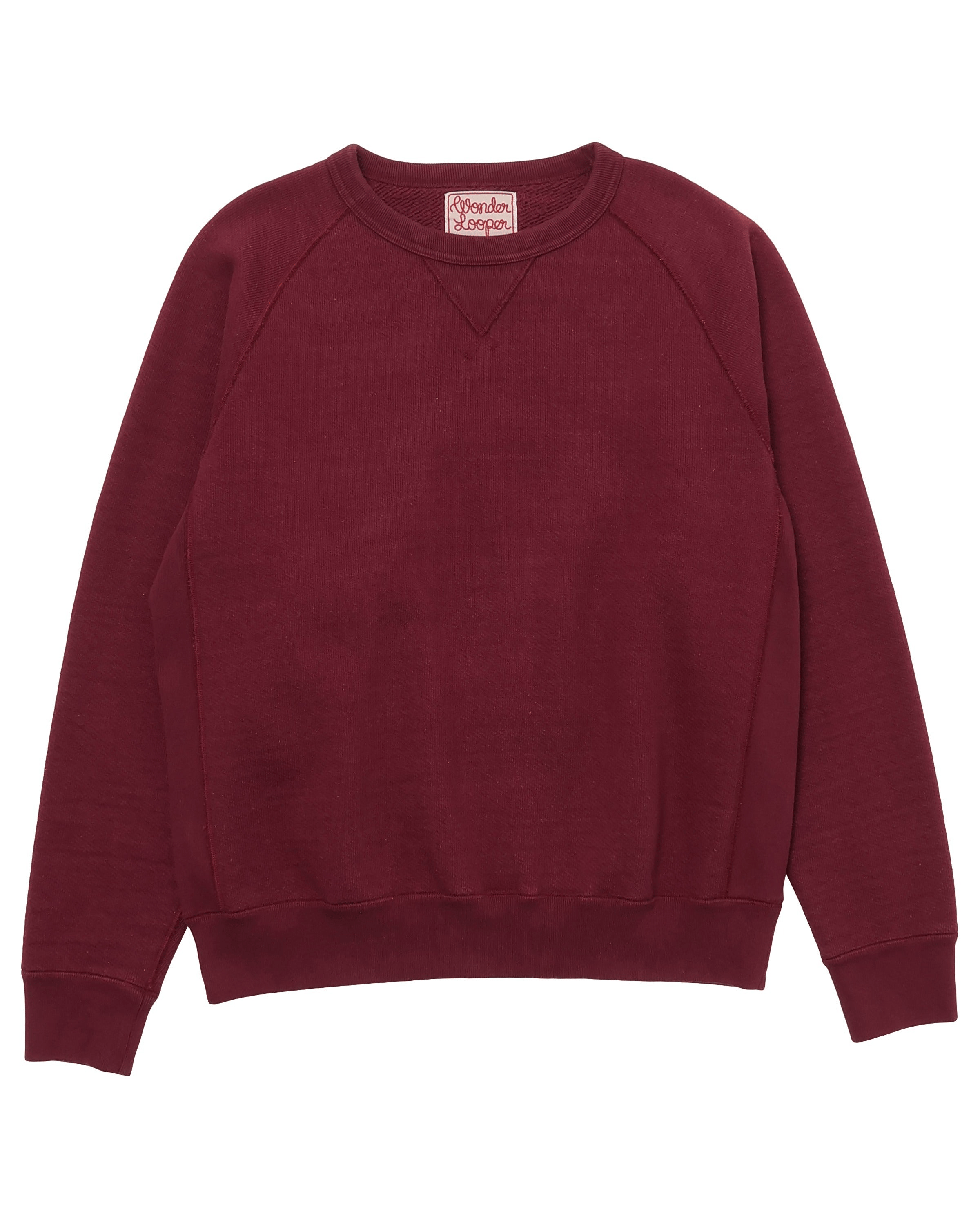 Pullover Crewneck - Double Heavyweight French Terry - Burgundy 酒紅雙重超重磅法式毛圈布圓領衛衣