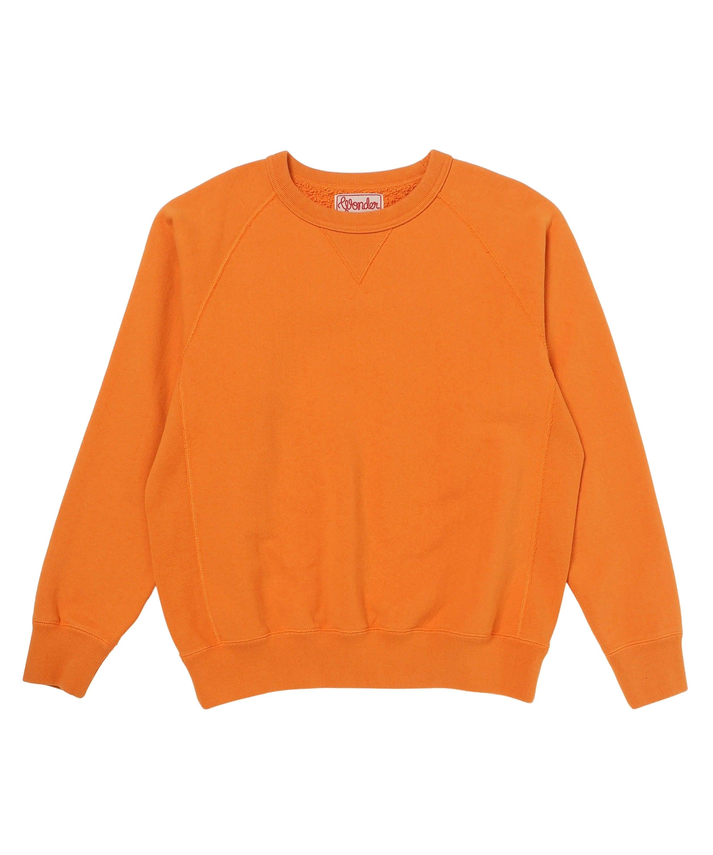 Pullover Crewneck - Super Looper French Terry - Orange 亮橘色超級魚鱗布圓領衛衣