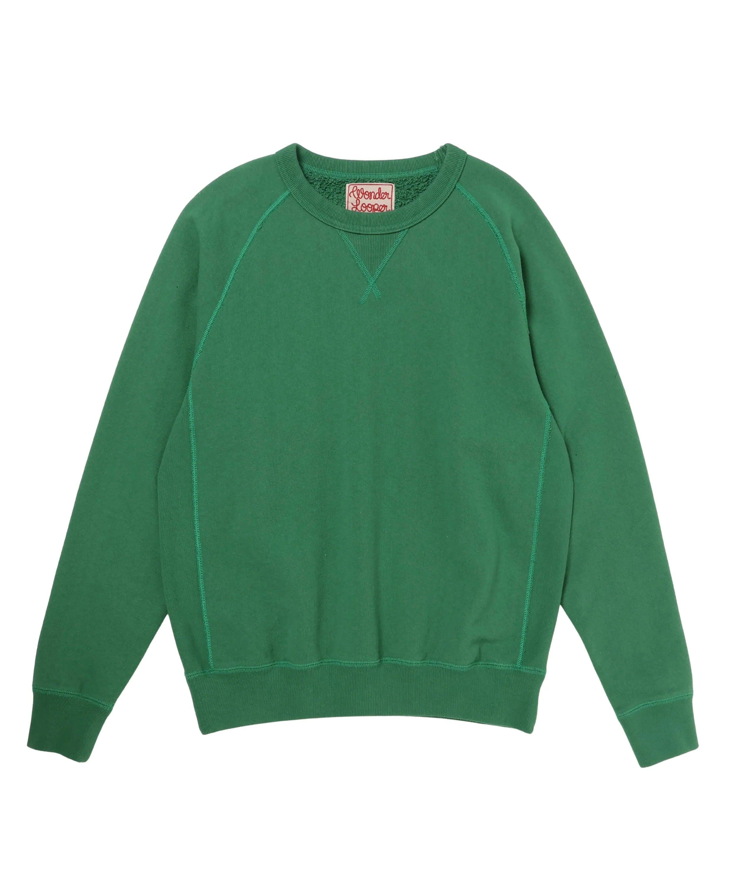 Pullover Crewneck - Super Looper French Terry - Varsity Green 校隊綠超級魚鱗布圓領衛衣