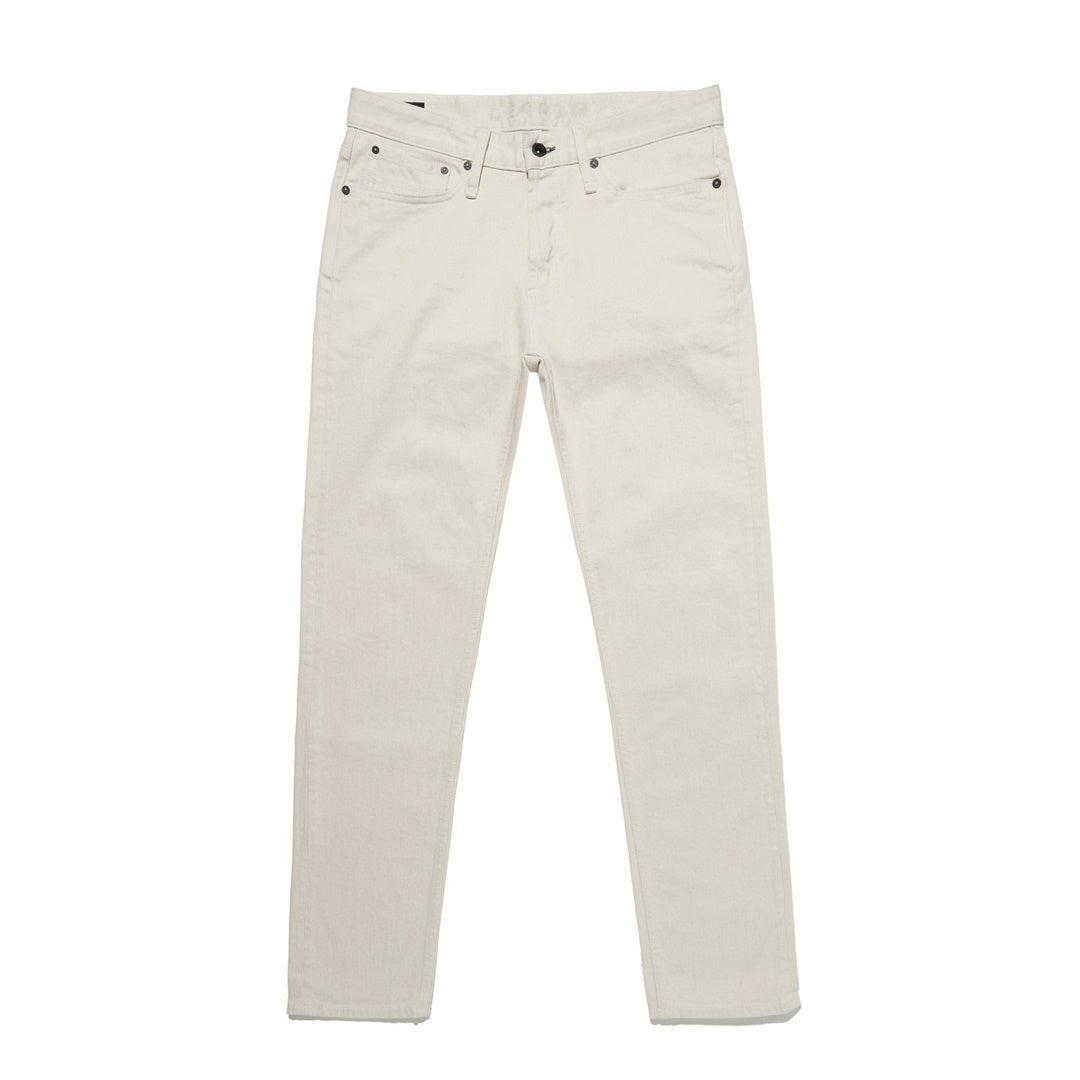 RAZOR NES Slim Jeans / 米白丹寧白褲 一洗彈性布料 合身小直筒牛仔褲