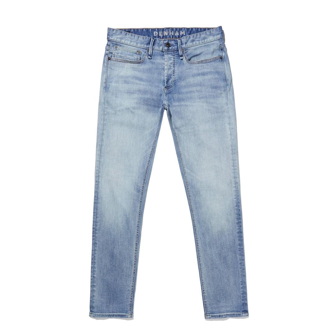 Razor FMHW Slim Fit／ 淺藍水洗高彈性專利布料修身小直筒牛仔褲