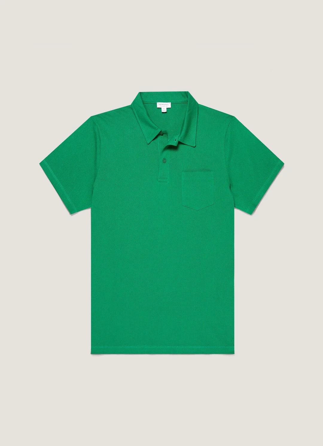 Riviera Polo Shirt Bright Green 亮綠色頂級匹馬棉蔚藍海岸Polo衫