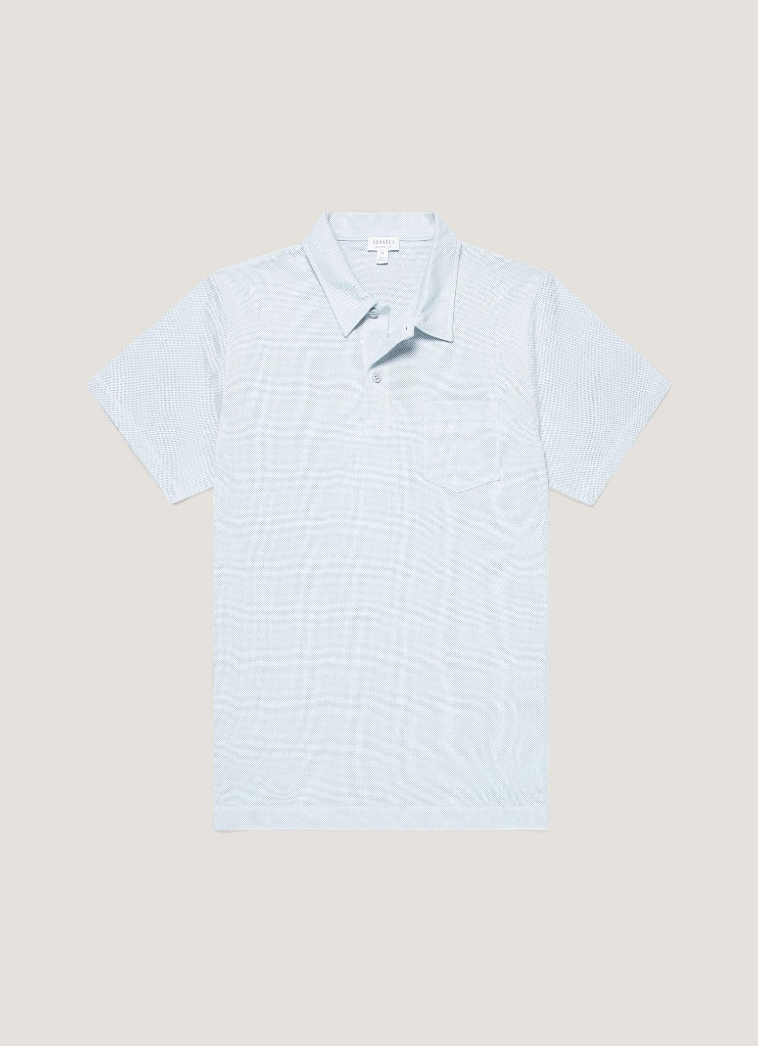 Riviera Polo Shirt Pastel Blue 粉藍色頂級匹馬棉蔚藍海岸Polo衫
